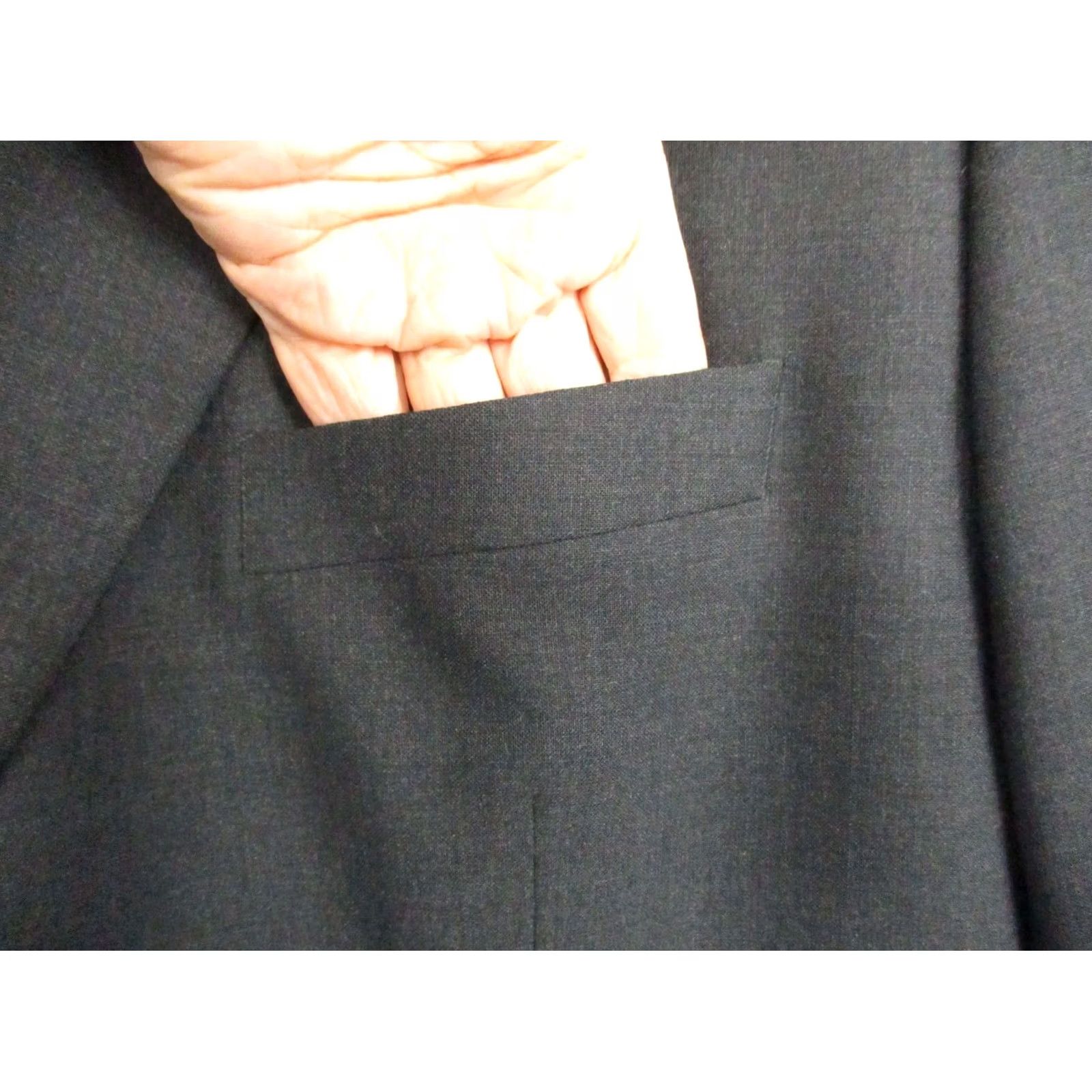 Brooks Brothers Brooks Brothers 346 Blazer Jacket 48 Men's Sports Coat Wool Dark Gray EUC Size 48R - 4 Thumbnail
