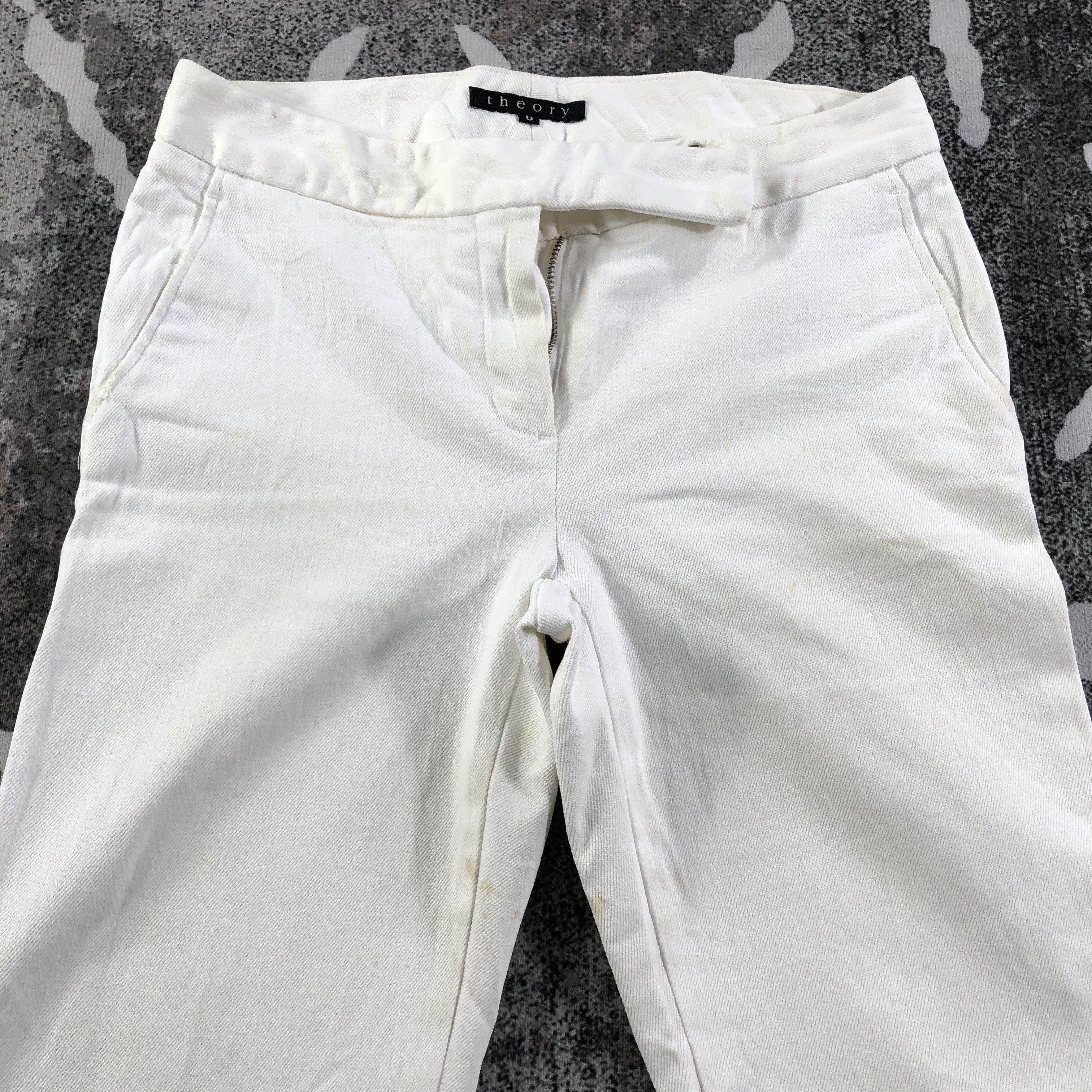 Theory Theory Jeans White Flare Denim KJ1765 Size 29" - 3 Thumbnail