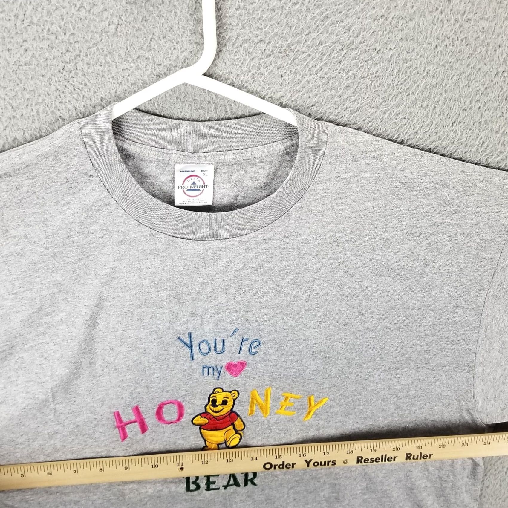 Vintage Vintage Winnie The Pooh Embroidered Shirt XL Gray Cotton blend Short Sleeve Crew Neck Men 90s Y2K Bratz Disney Geek Grunge Skater Size US L / EU 52-54 / 3 - 6 Thumbnail
