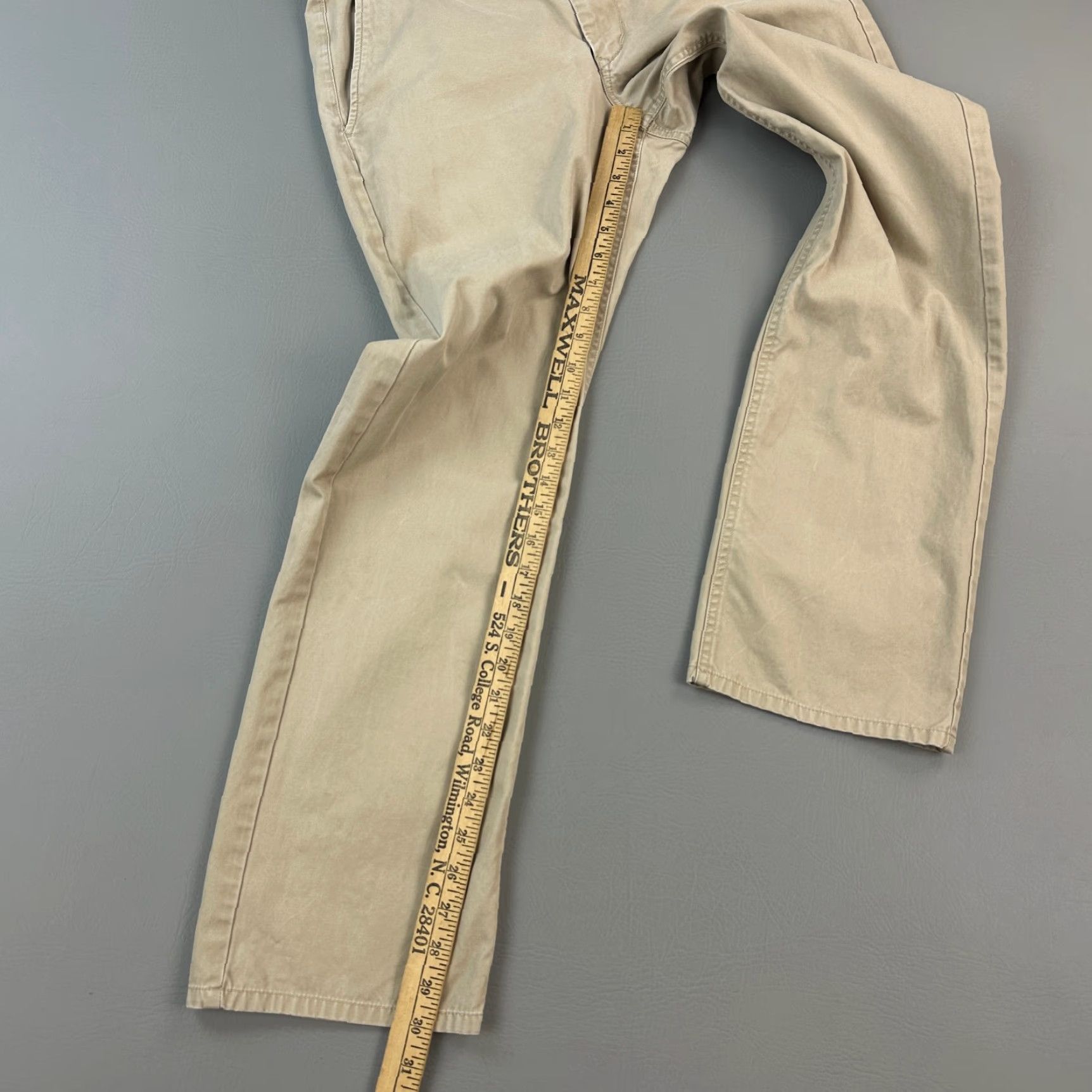 Bonobos Bonobos Pants Mens 32x30 Khaki Washed Chino Straight Everyday Casual Shirt Pants Size US 32 / EU 48 - 2 Thumbnail