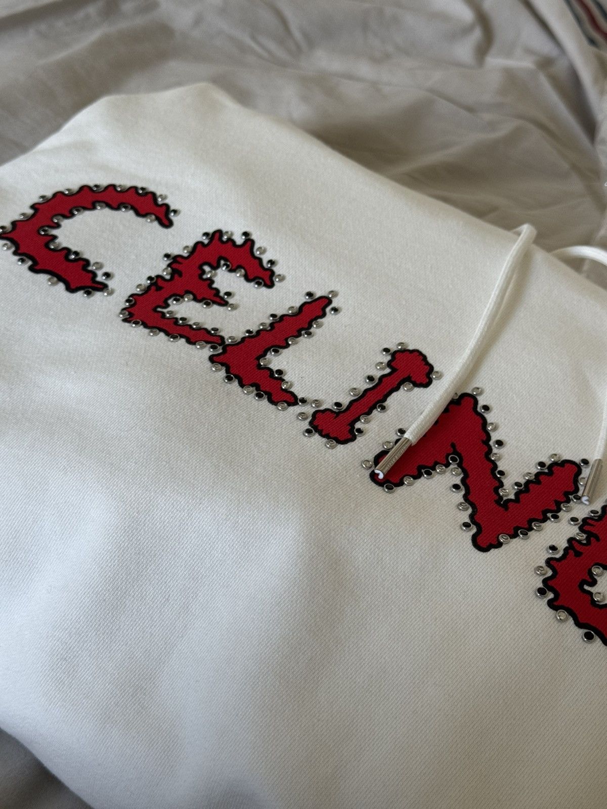 Celine Celine Rhinestone Hoodie Size US M / EU 48-50 / 2 - 10 Thumbnail