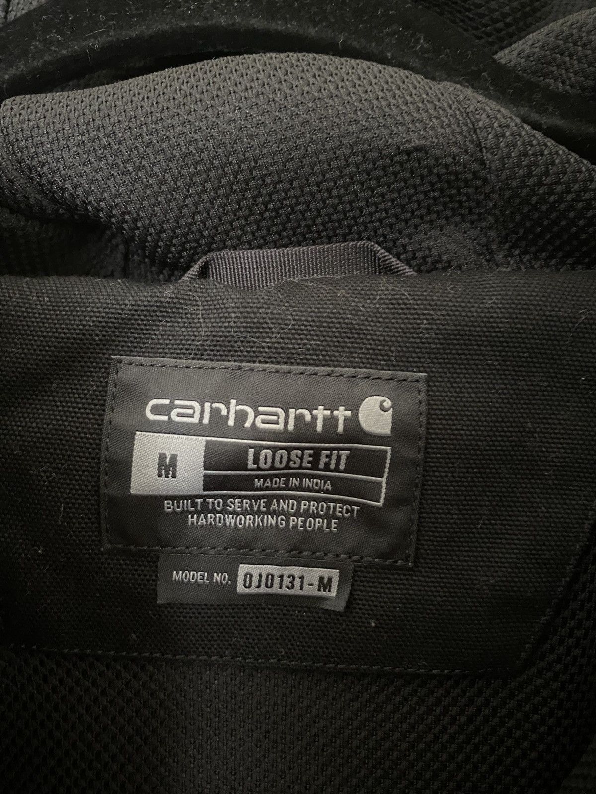 Carhartt Black Carhartt Zip Up Active Jacket Hoodie Canvas Y2K Work Size US L / EU 52-54 / 3 - 4 Thumbnail