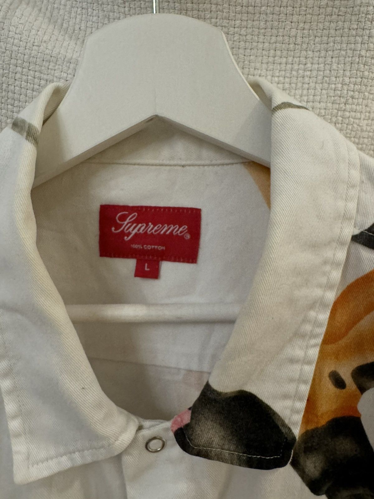 Supreme Supreme Drill Work Shirt SS19 Size US M / EU 48-50 / 2 - 4 Thumbnail