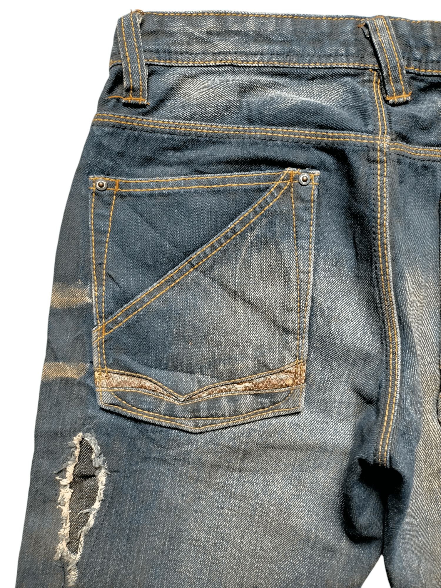 Hysteric Glamour Flare Jeans Nicole Club Patchwork Boot cut Denim Size US 30 / EU 46 - 12 Thumbnail