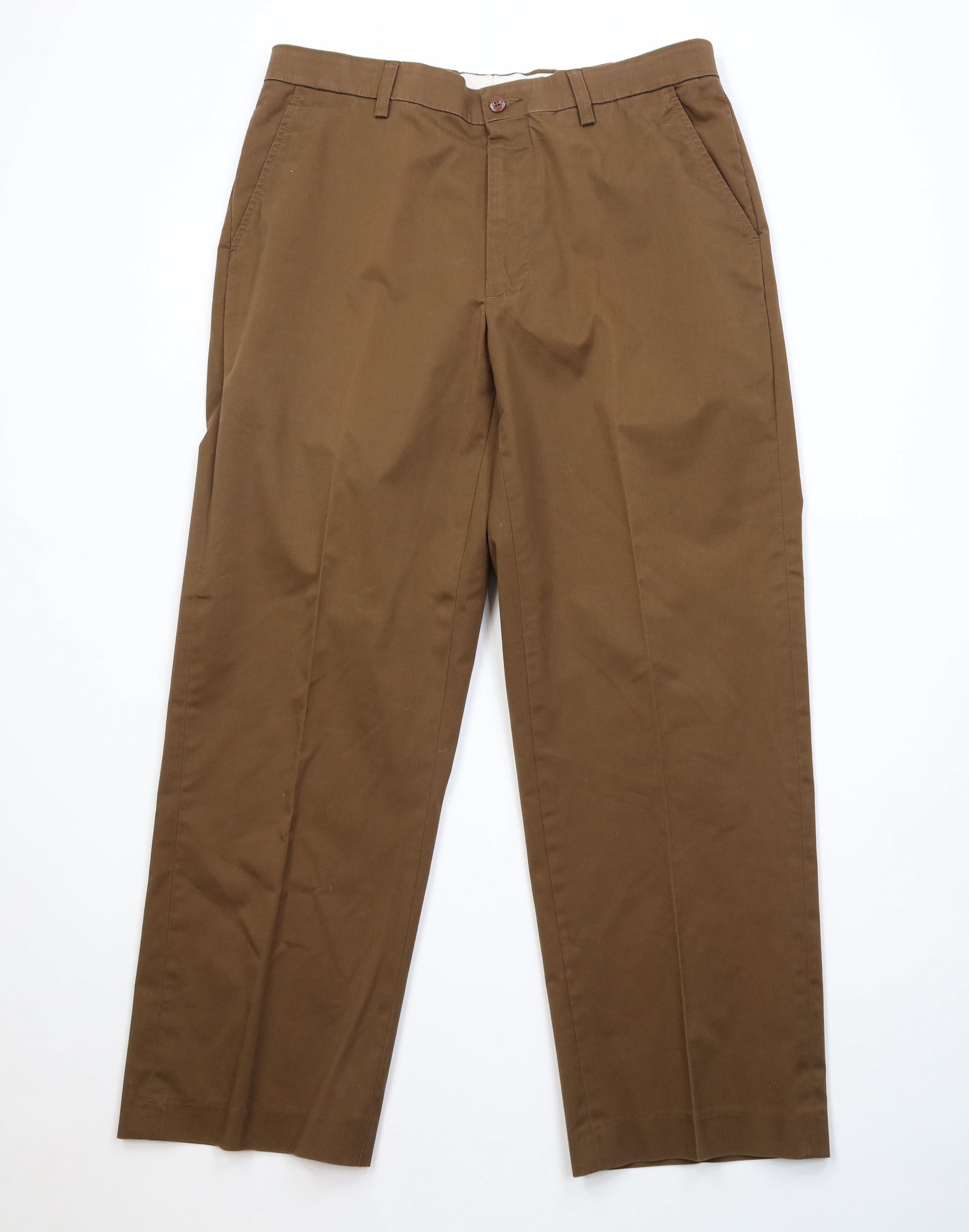 Orvis Vintage 90s Orvis Faded Wide Leg Chino Pants Trousers Brown Size US 34 / EU 50 - 1 Thumbnail