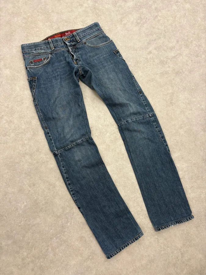 Dolce & Gabbana AW2003 Dolce & Gabbana Reworked Blue Denim Jeans Size US 30 / EU 46 - 5 Thumbnail