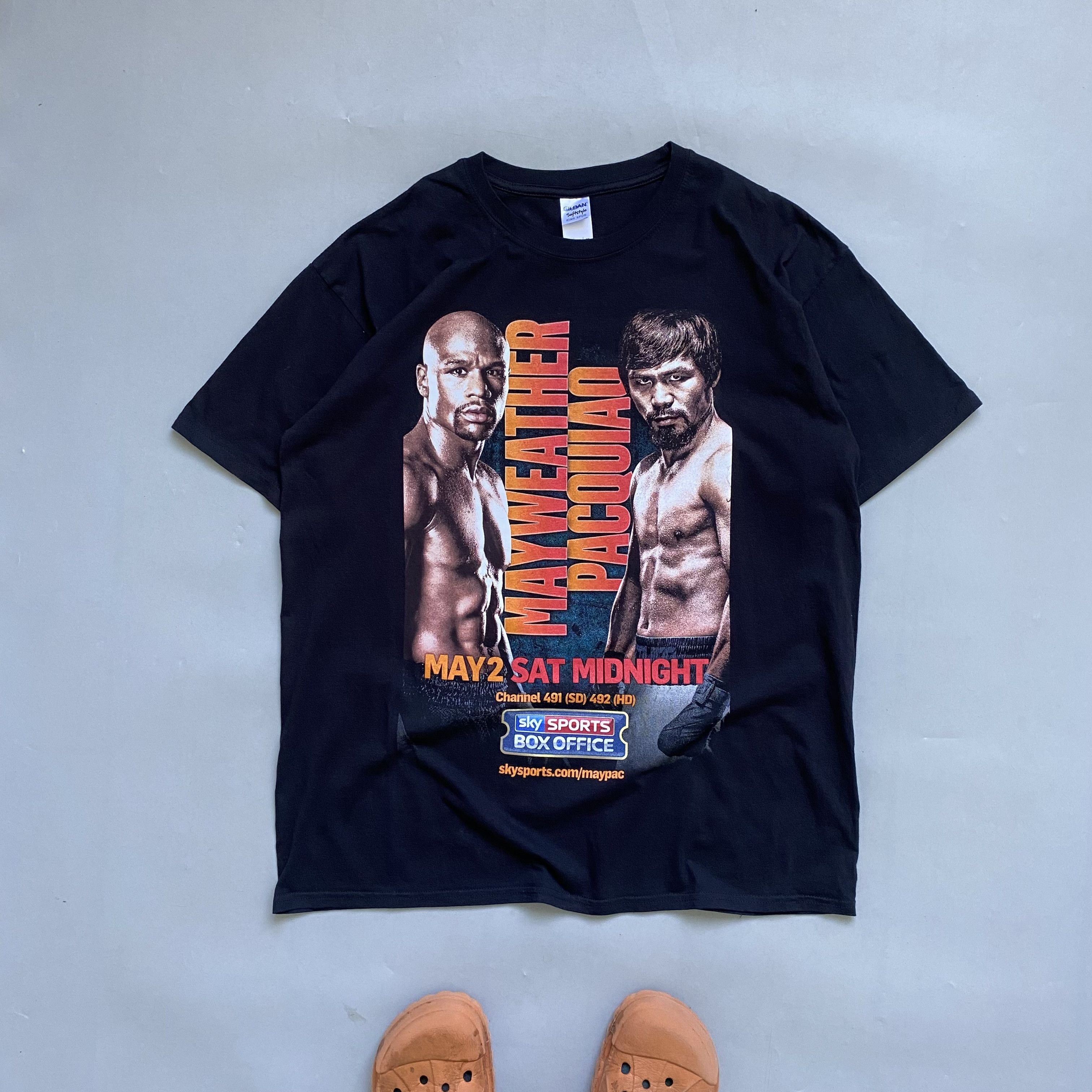 Rap Tees 🥊 Floyd Mayweather VS Manny Pacquiao Boxing promo tee Size US L / EU 52-54 / 3 - 1 Thumbnail