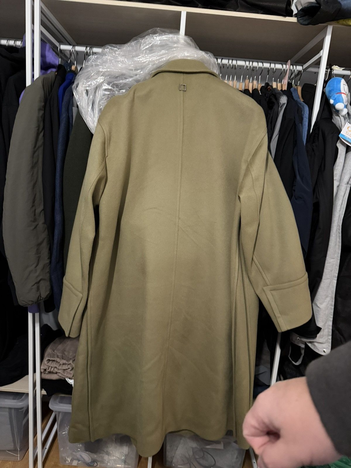 Wooyoungmi Wooyoungmi Beige Over Size Wool Coat Men Size 50 Size US M / EU 48-50 / 2 - 7 Thumbnail