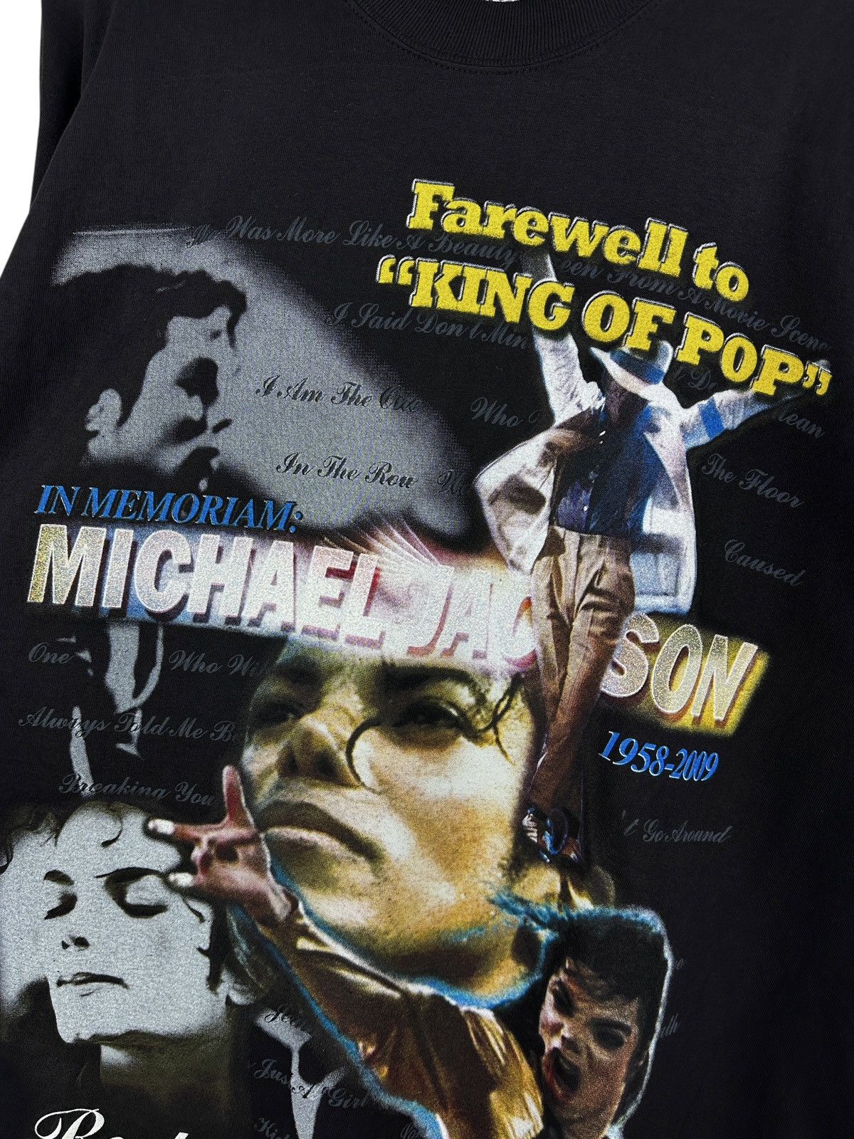 Michael Jackson Vintage Michael Jackson Memorial Farewell To King Of Pop Tee Size US XXL / EU 58 / 5 - 6 Thumbnail