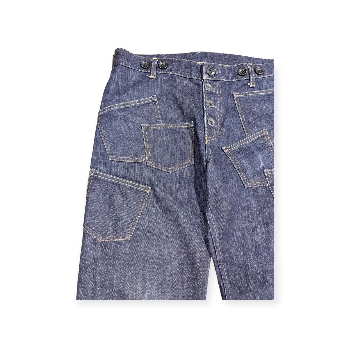 Frapbois Frapbois Multipocket Blue Denim Jeans Size US 33 - 7 Thumbnail