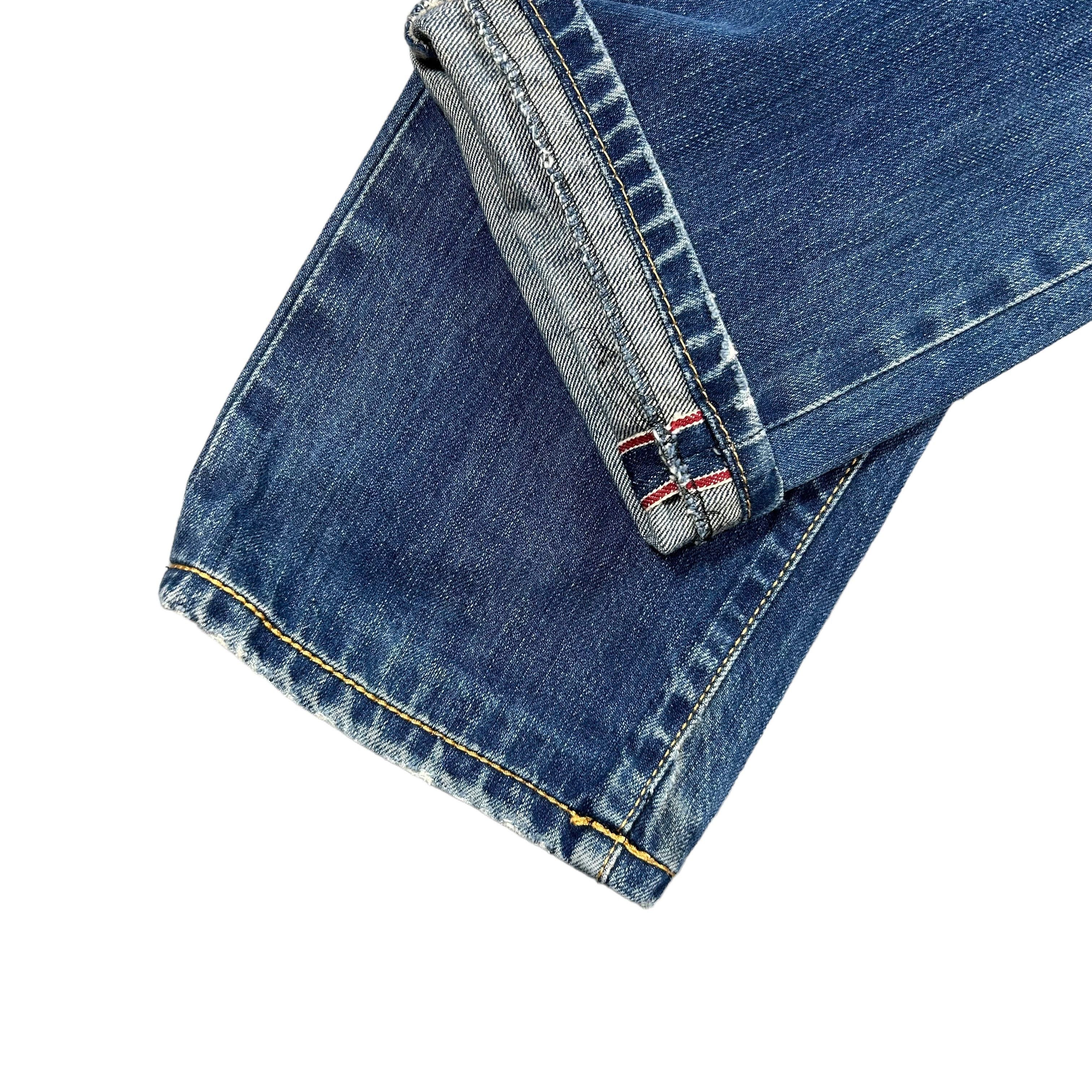 Other Sartoria Tramarossa Washed Blue Ripped Selvedge Jeans Sz 31 Size US 31 - 10 Thumbnail