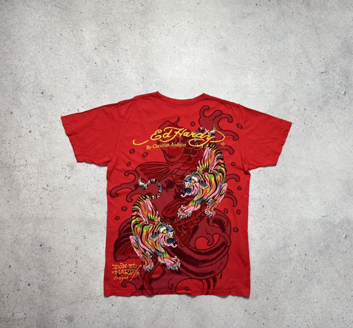 Ed Hardy Ed Hardy By Christian Audigier Vintage T-Shirt Big Logo Hype Size US XL / EU 56 / 4 - 8 Thumbnail