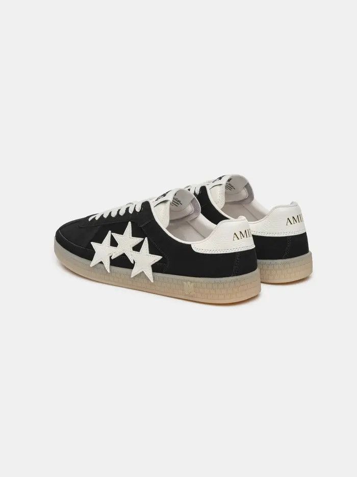Amiri o1s1wg110526 Suede Pacific Low-Top Sneakers Black/White Size US 14 / EU 47 - 4 Thumbnail