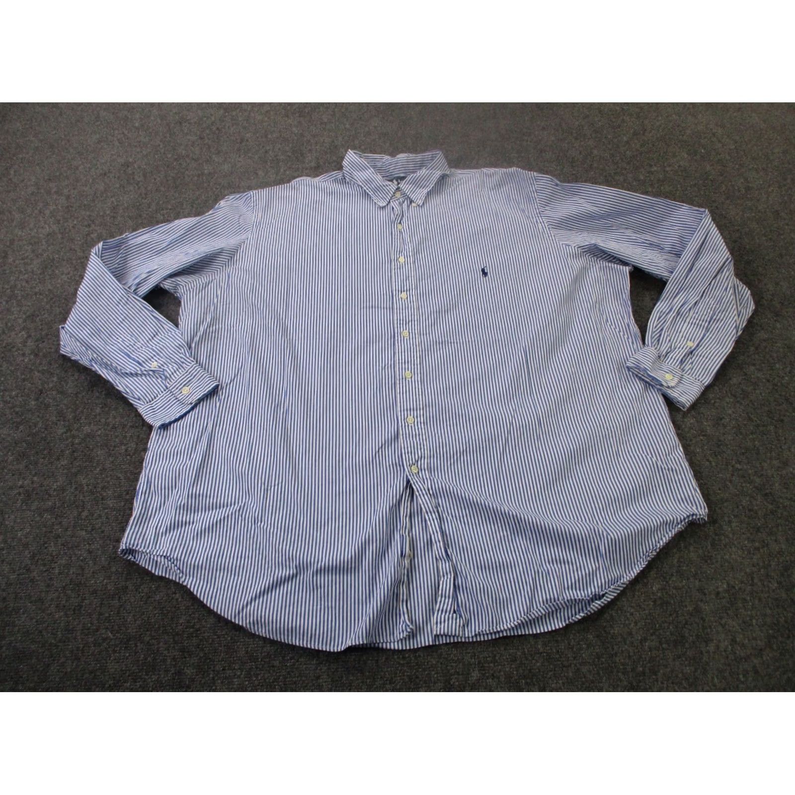 Polo Ralph Lauren Polo Ralph Lauren Shirt Men 3XLT Striped Golf Pony Logo Preppy Classic Business Size US XXL / EU 58 / 5 - 2 Thumbnail