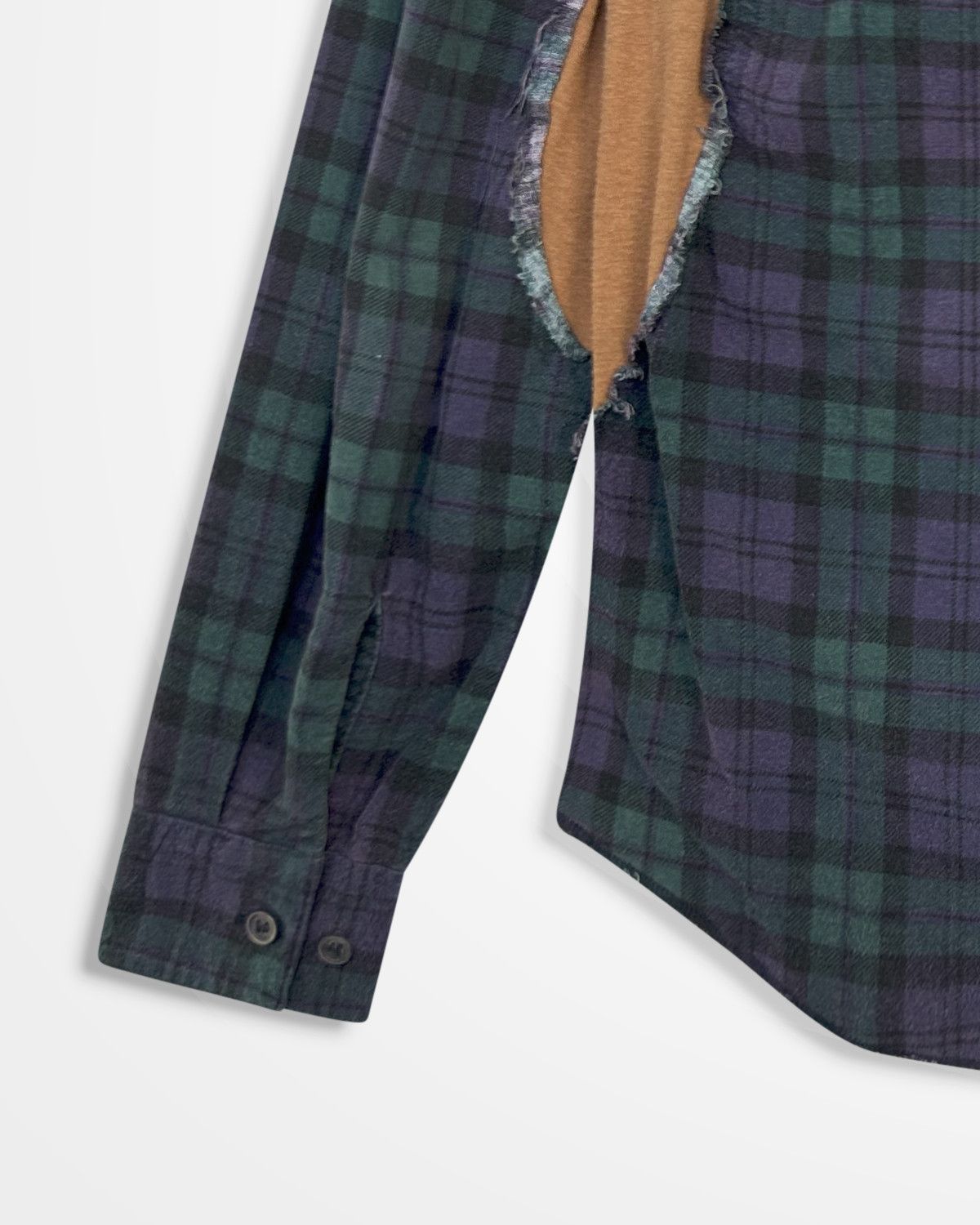 Undercover Undercover, SS05 Raw Cutout Check Shirt Size US M / EU 48-50 / 2 - 6 Thumbnail
