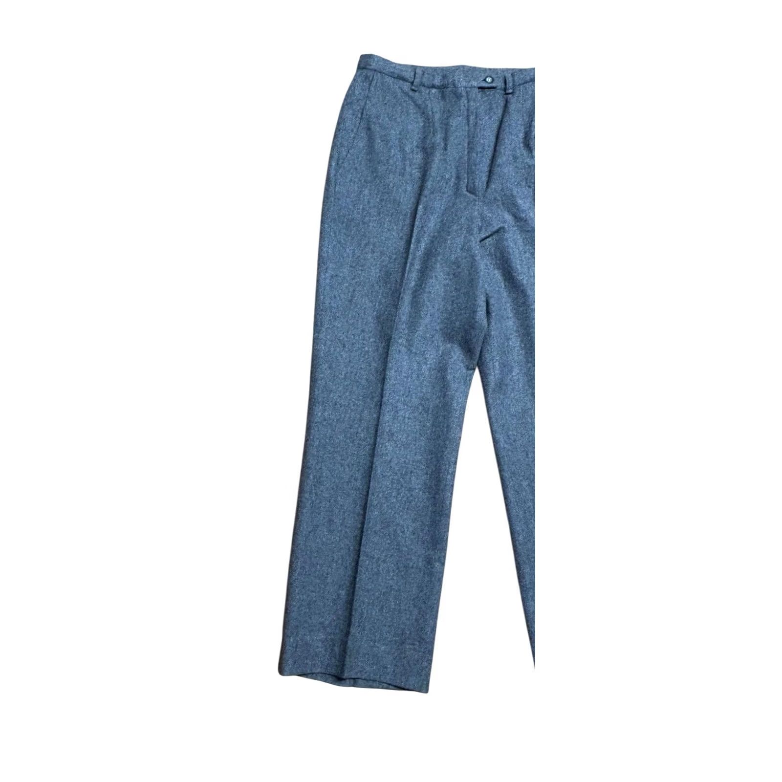 Pendleton VINTAGE Pendleton Women's 14P Pants Wool Trousers High Waist Pleated Grey 90s USA Womens Size 36" / US 14 / IT 50 - 2 Thumbnail