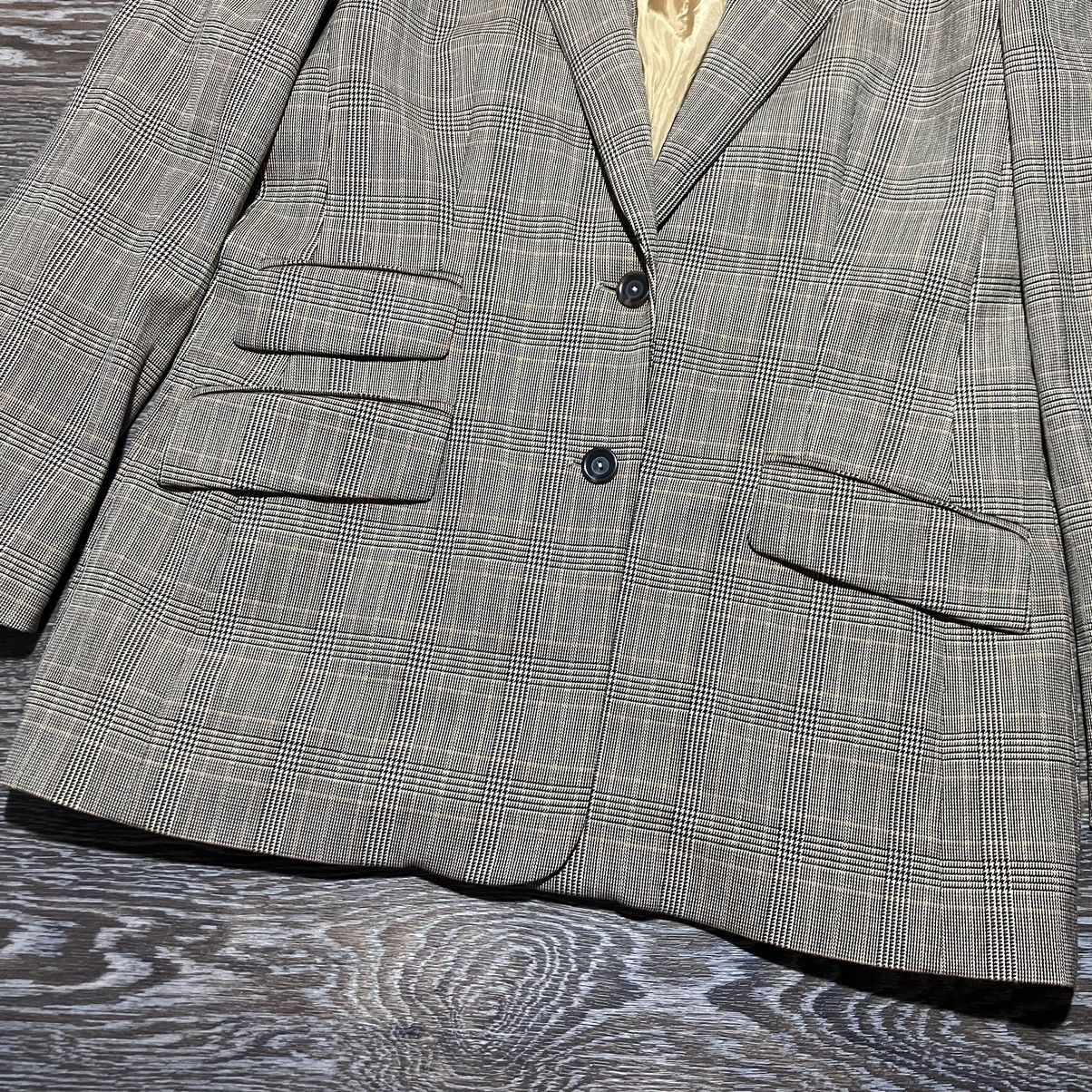 Laurel Women’s LAUREL Checkered Wool Blazer Size M / US 6-8 / IT 42-44 - 3 Thumbnail