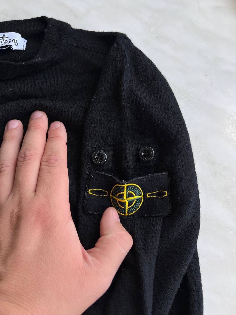 Stone Island Stone island Junior wool sweater black pullover jumper age 8 Size US S / EU 44-46 / 1 - 7 Thumbnail