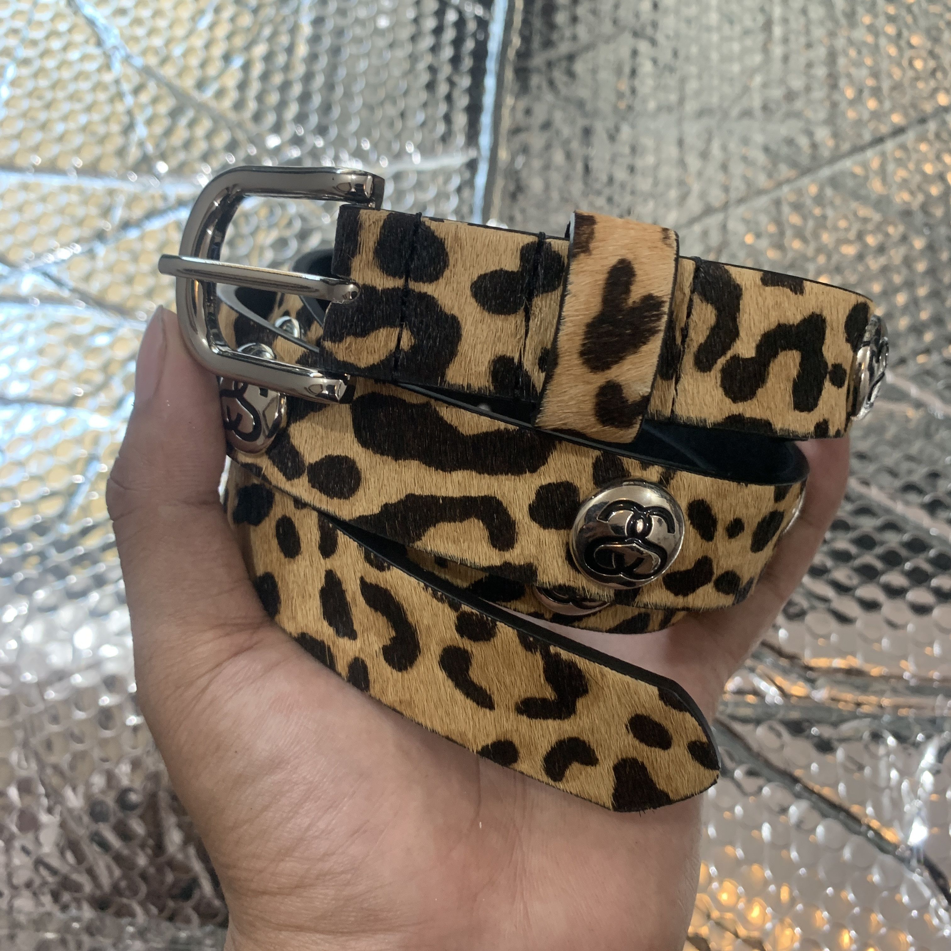 Stussy Stussy cheetah pattern ss link belt Size ONE SIZE - 1 Thumbnail