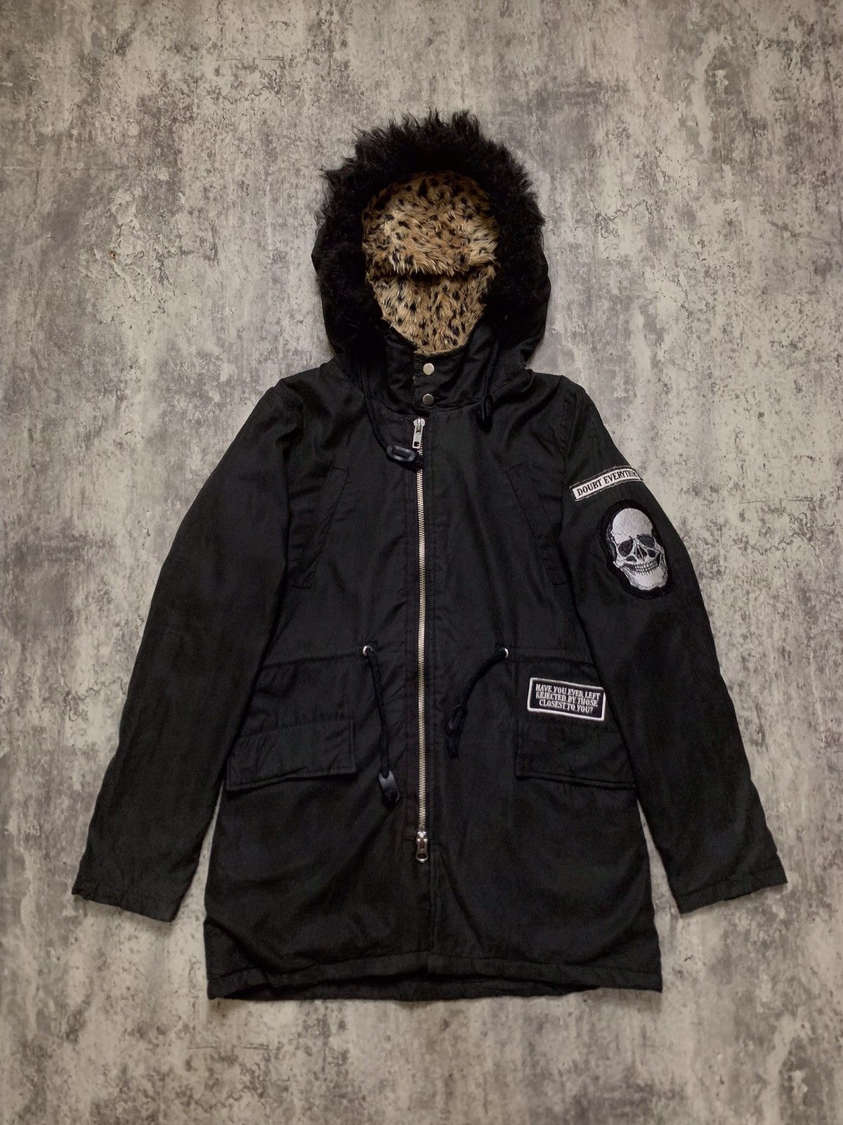 Japanese Brand Glad news Mohair Fur Parka ifsixwasnine Vkei style Size US M / EU 48-50 / 2 - 1 Thumbnail