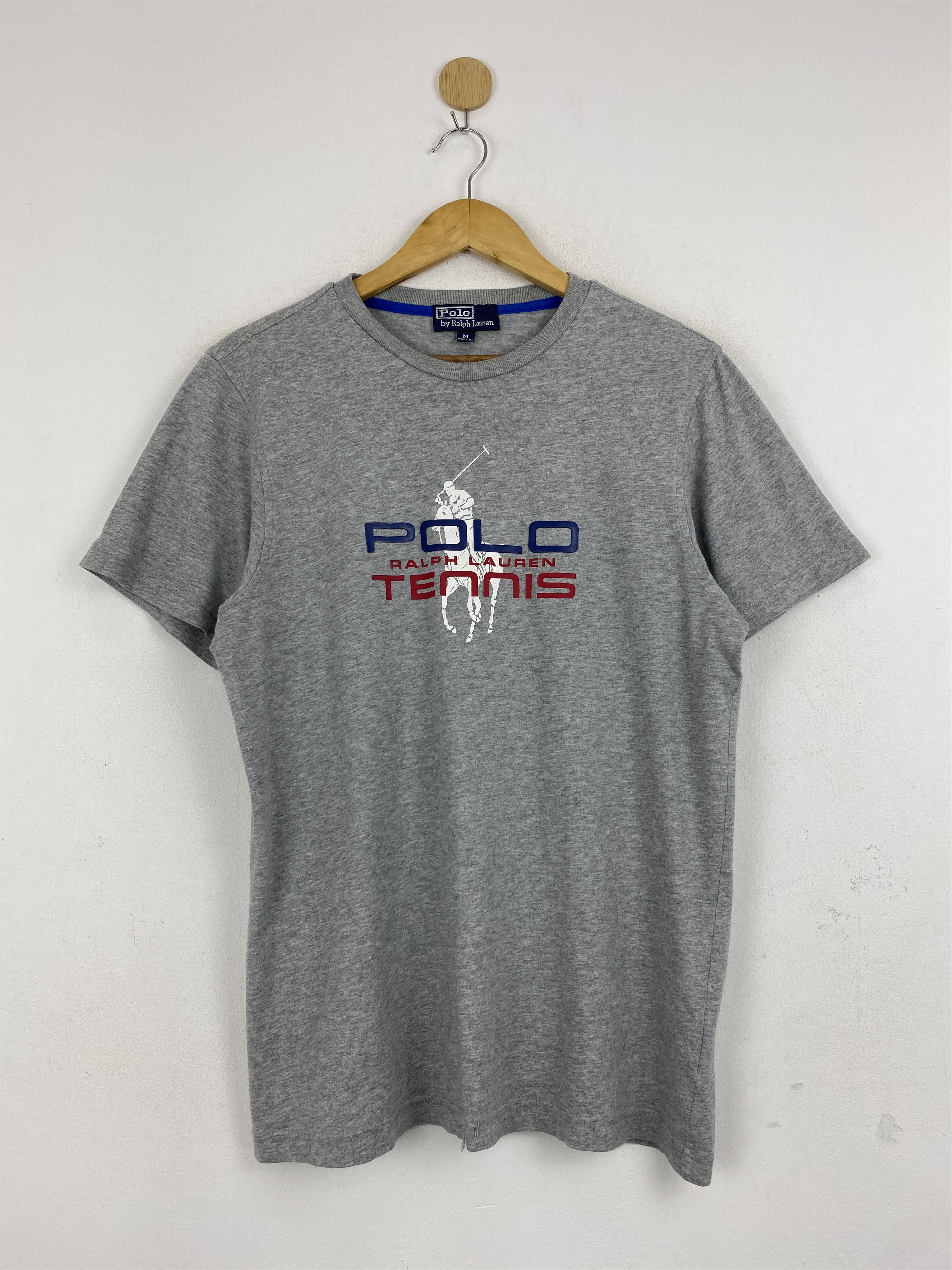 Polo Ralph Lauren × Vintage Vintage Polo By Ralph Lauren Tennis T Shirt TA0585 Size US M / EU 48-50 / 2 - 1 Thumbnail
