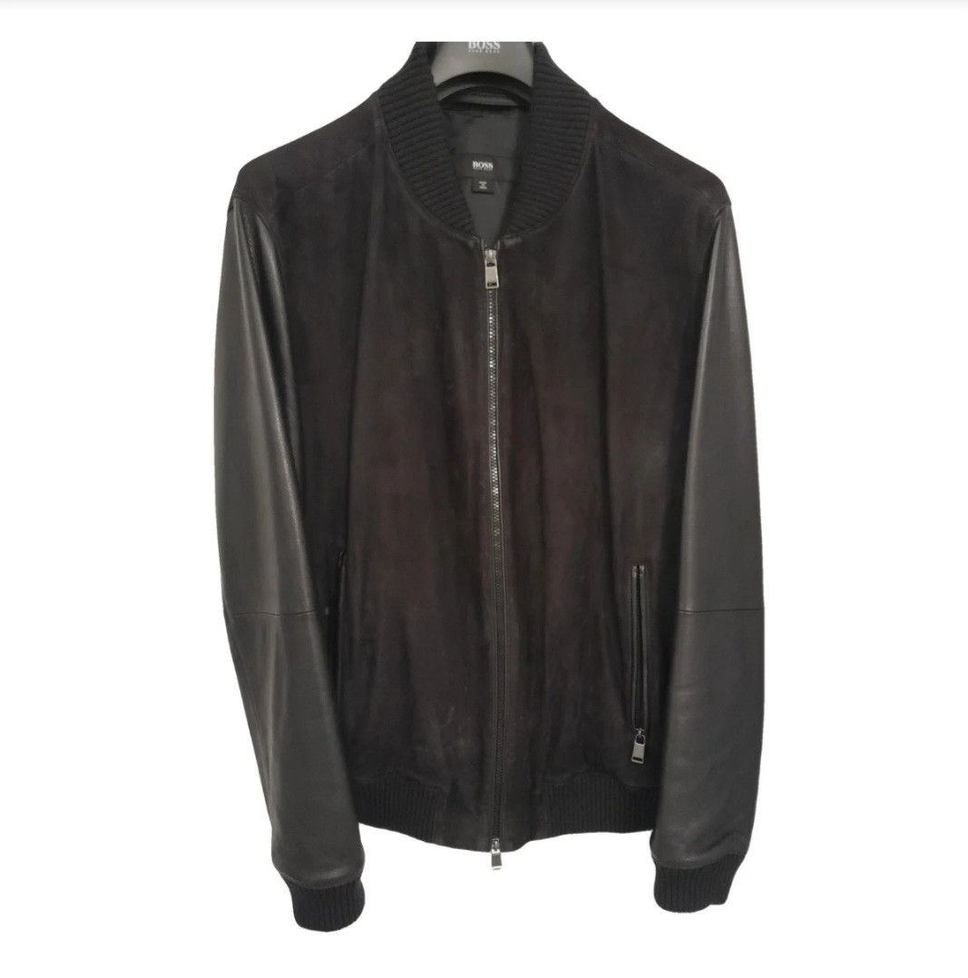 Hugo Boss Hugo Boss leather&suede jacket Size US L / EU 52-54 / 3 - 1 Thumbnail