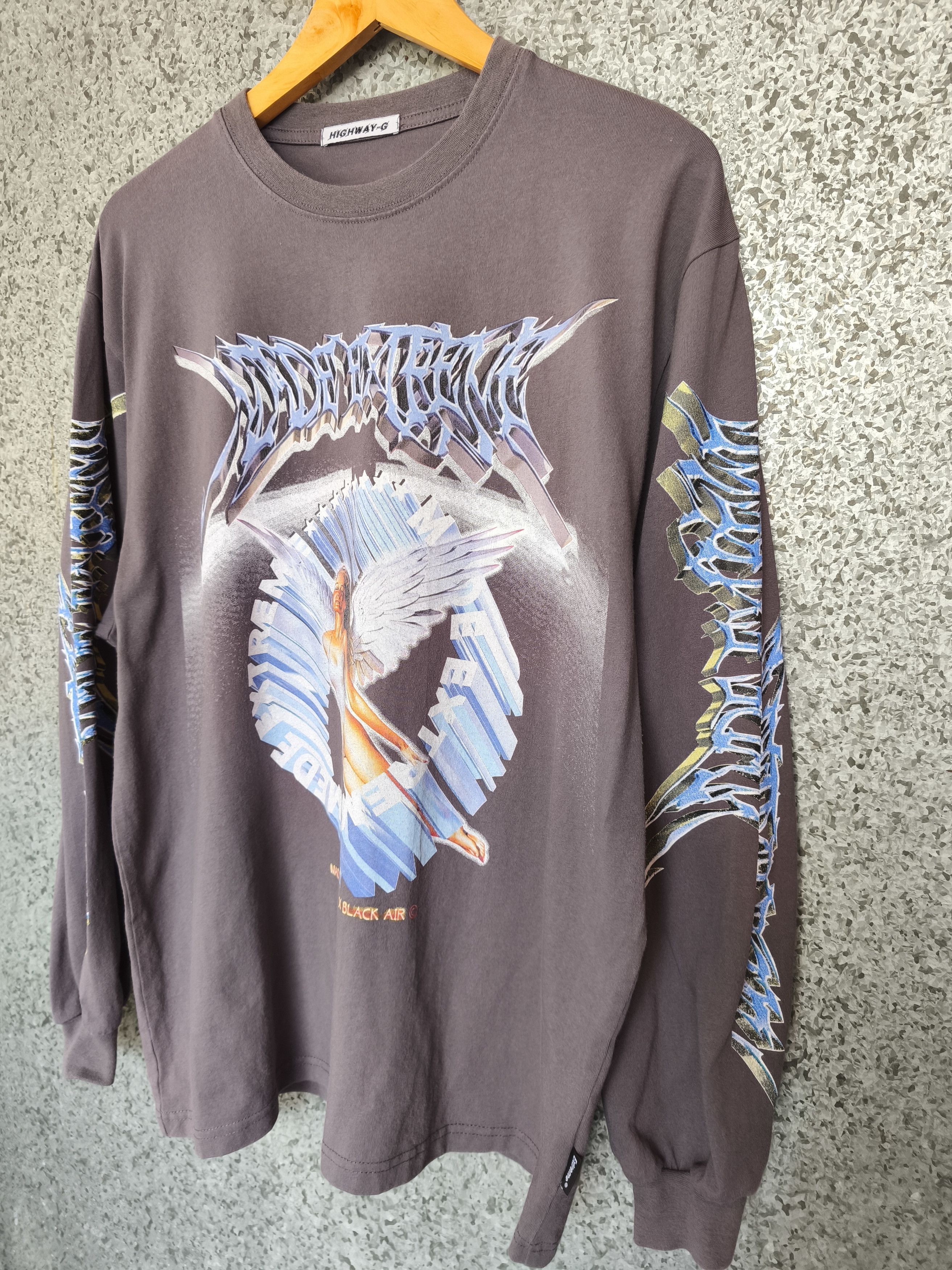 Japanese Brand 🔥 Made Extreme X Black Air t shirt long sleeve Size US L / EU 52-54 / 3 - 4 Thumbnail