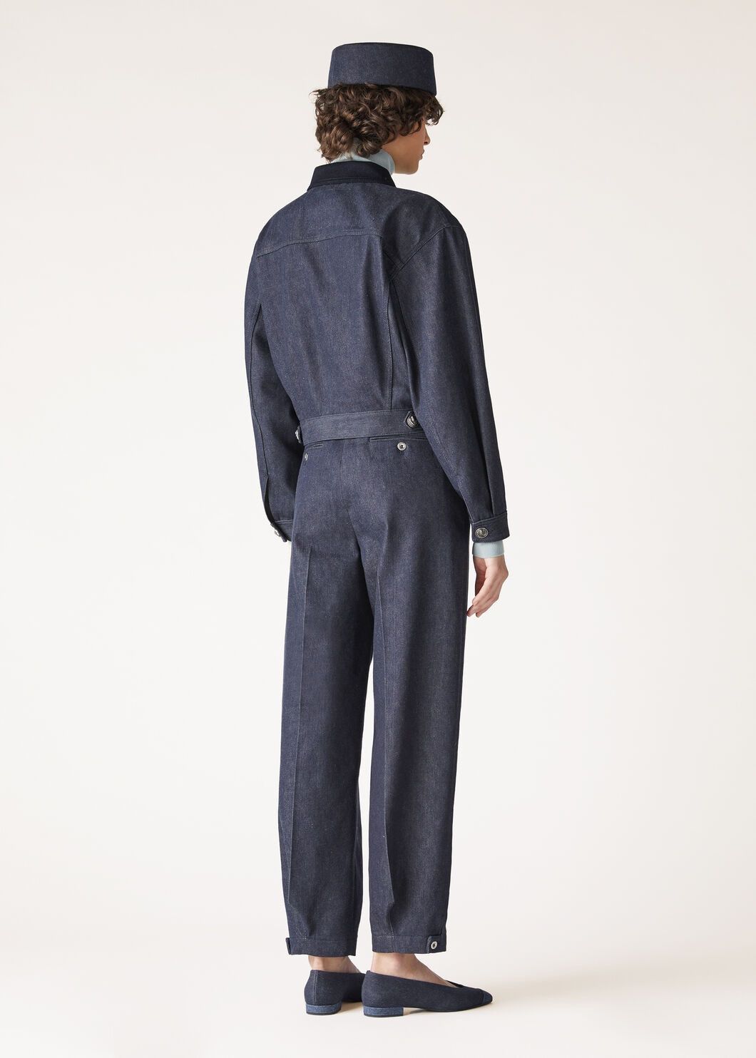 Loro Piana o1srvl11e0825 FAO4183 Coralie Trucker Jacket in Blue Size M / US 6-8 / IT 42-44 - 5 Thumbnail