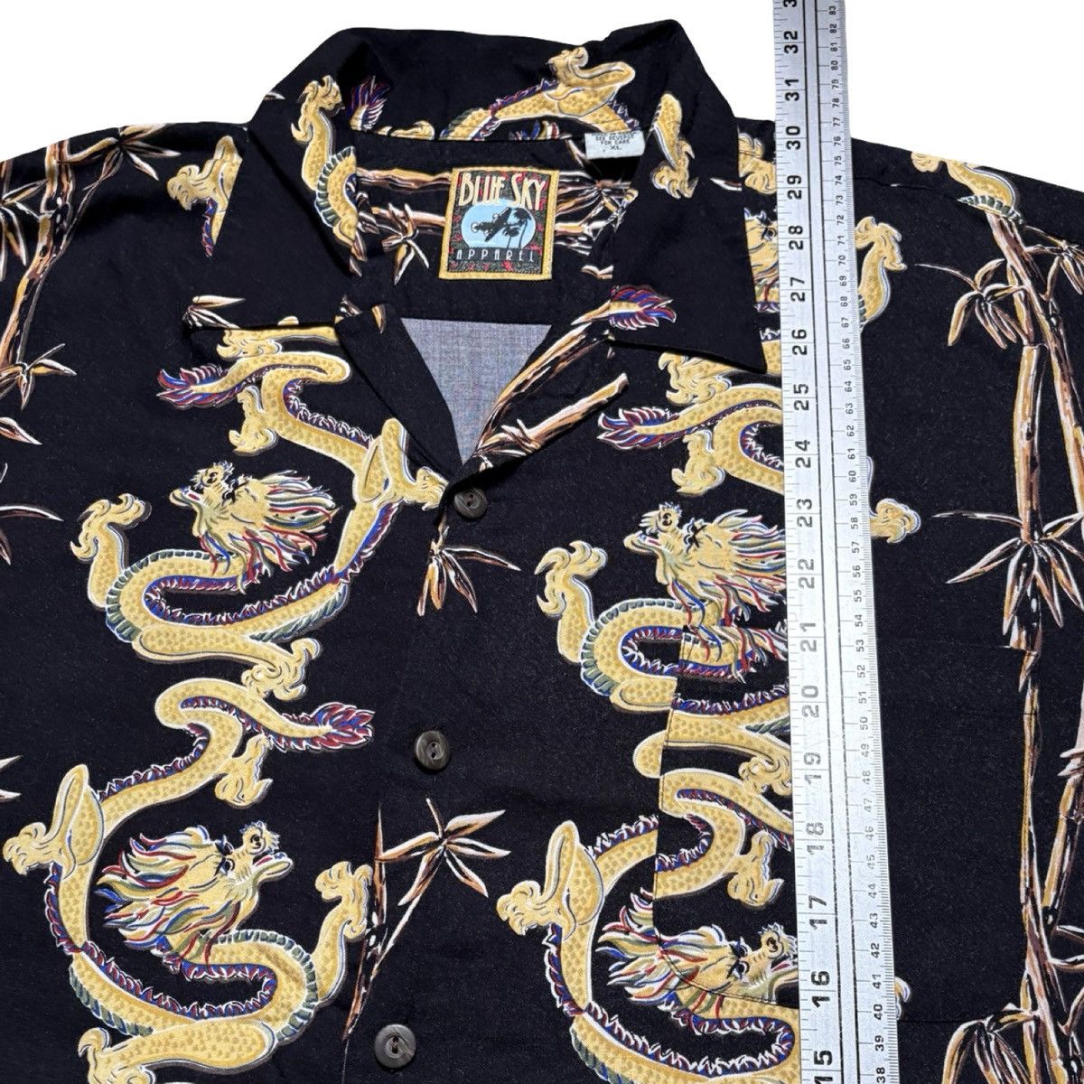 Other Vintage 90s Blue Sky Apparel Dragon AOP Button Shirt XL Size US XL / EU 56 / 4 - 5 Thumbnail