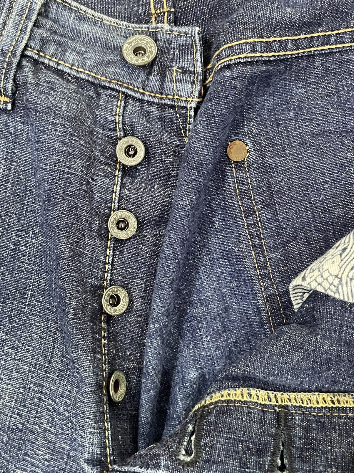 Sugar Cane Vintage Sugarcane Okinawa Selvedge Distresed Denim Size US 32 / EU 48 - 20 Thumbnail