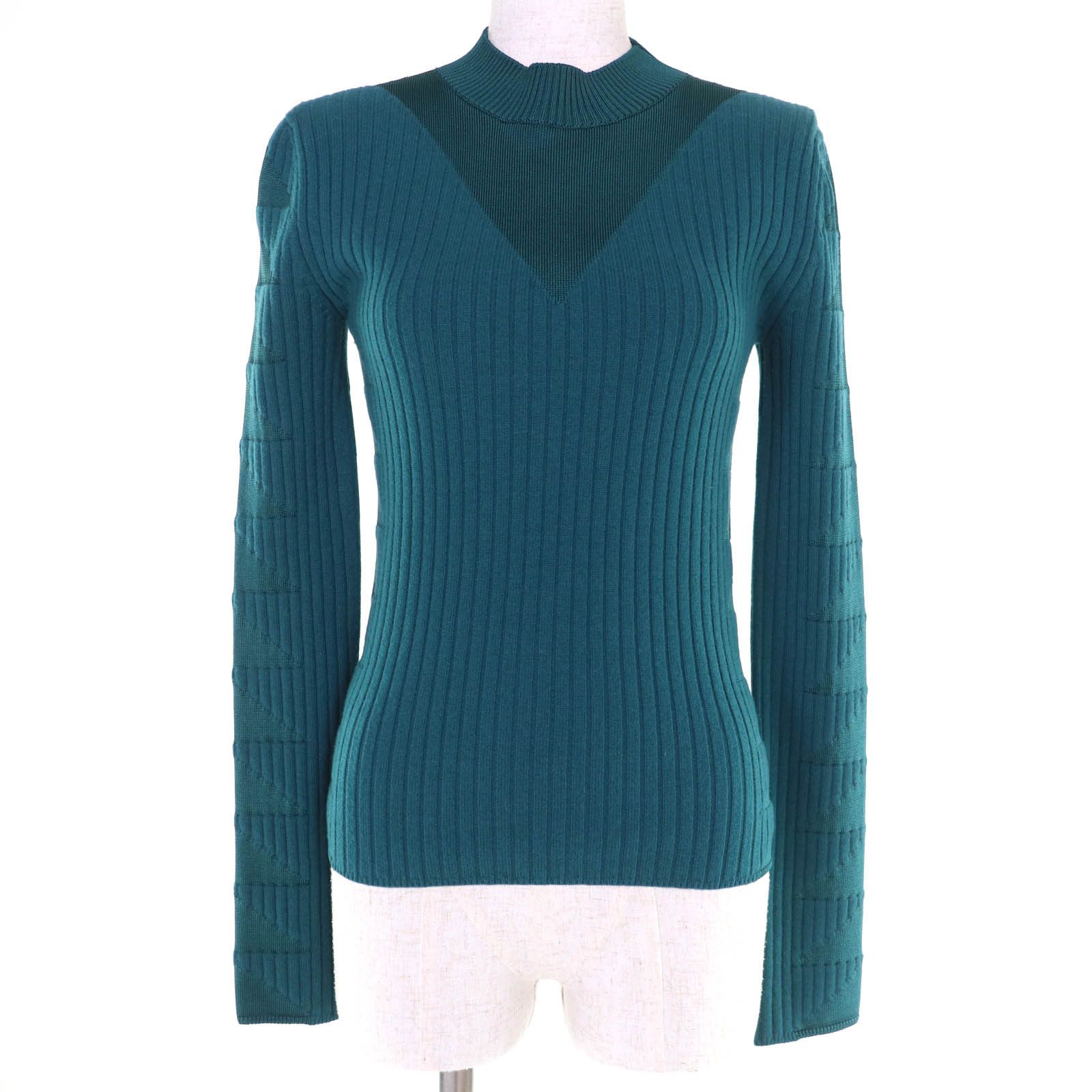 Hermes Hermes Hermes 3H2641DX Wool Silk Cashmere Knit Top 34 Textile Tops DUTY FREE for USA Size ONE SIZE - 1 Thumbnail