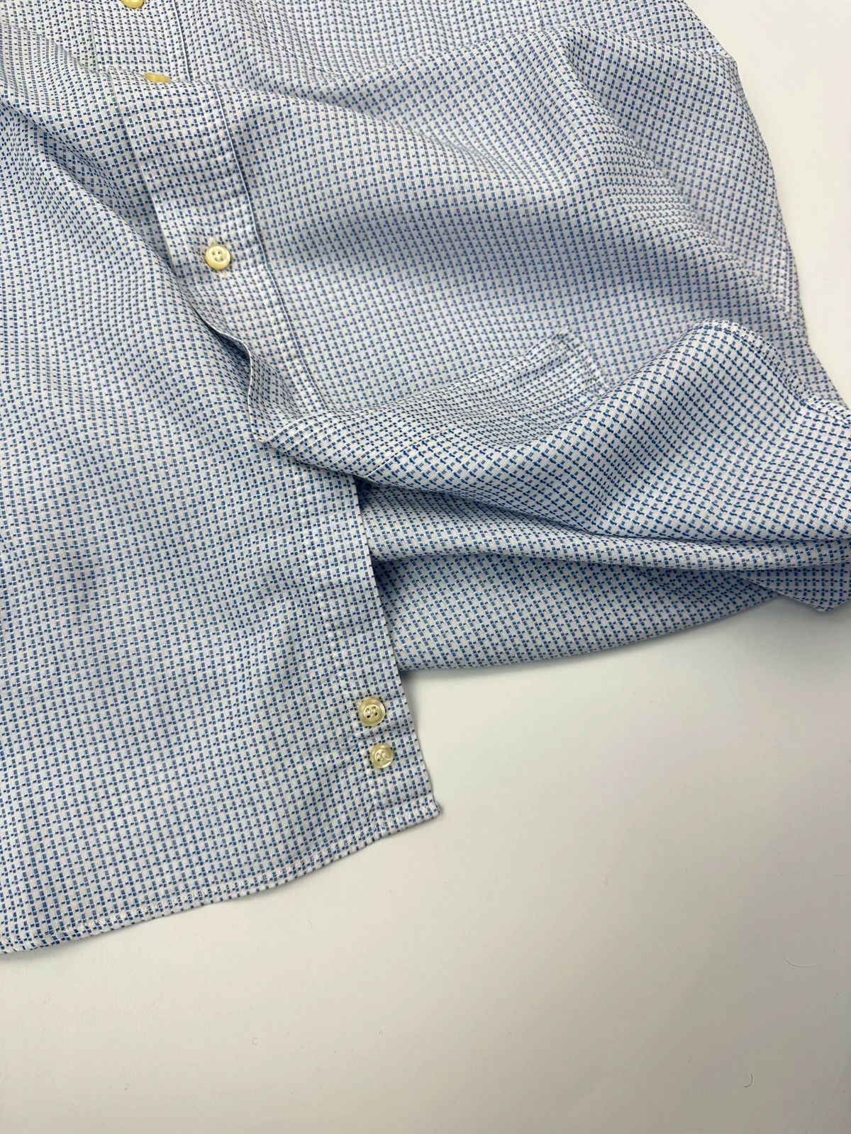 Dolce & Gabbana Dolce & Gabbana 90s Micro Checkered Dress Pocket Shirt Size US L / EU 52-54 / 3 - 8 Thumbnail