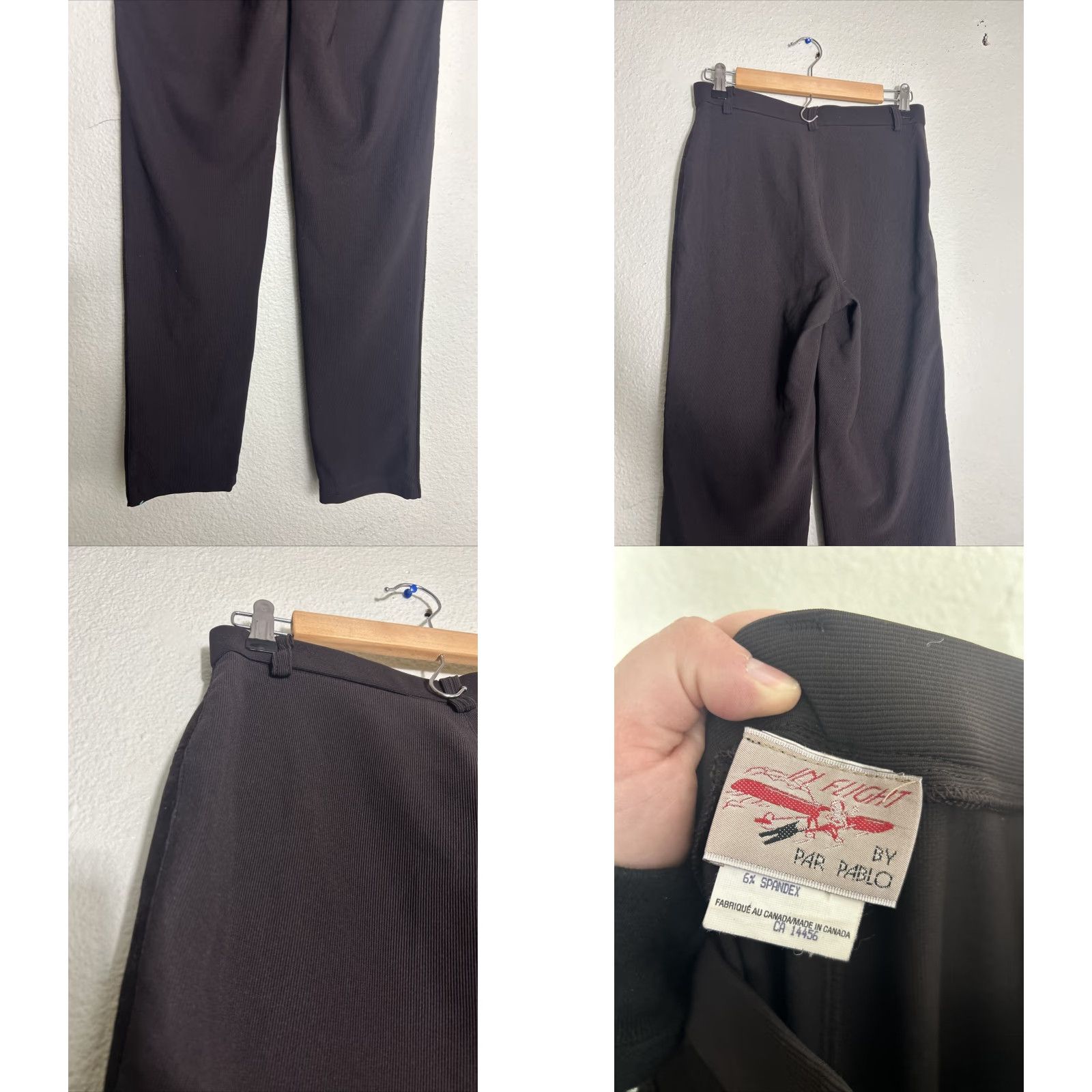 Vintage In Flight By Par Pablo Womens Pants Suede Leather Brown 27x32 9/10 Brown 9/10 Womens Size 30" / US 8 / IT 44 - 8 Thumbnail