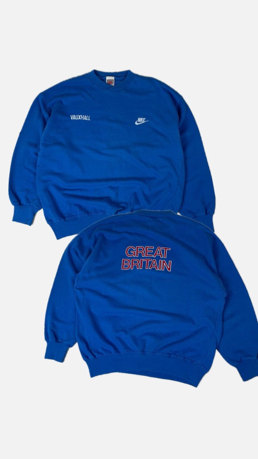 Nike Vintage Nike Great Britain Team Sweatshirt 80s Soccer Size US XL / EU 56 / 4 - 1 Thumbnail