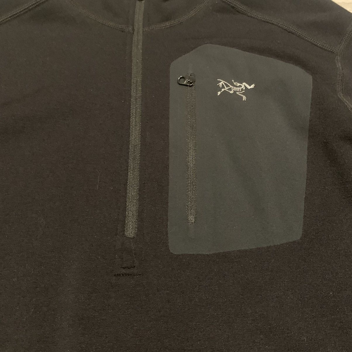 Arc'teryx Arc’teryx Black Rho Heavyweight Zip Neck Size L Size US L / EU 52-54 / 3 - 2 Thumbnail