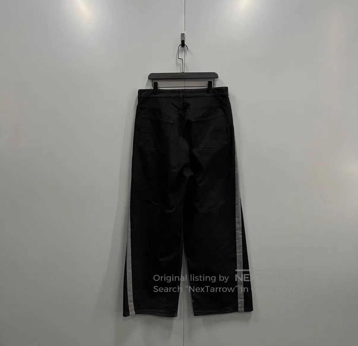 Balenciaga Black Casual Pants with Side Stripes - Size 30. Size US 30 / EU 46 - 2 Thumbnail