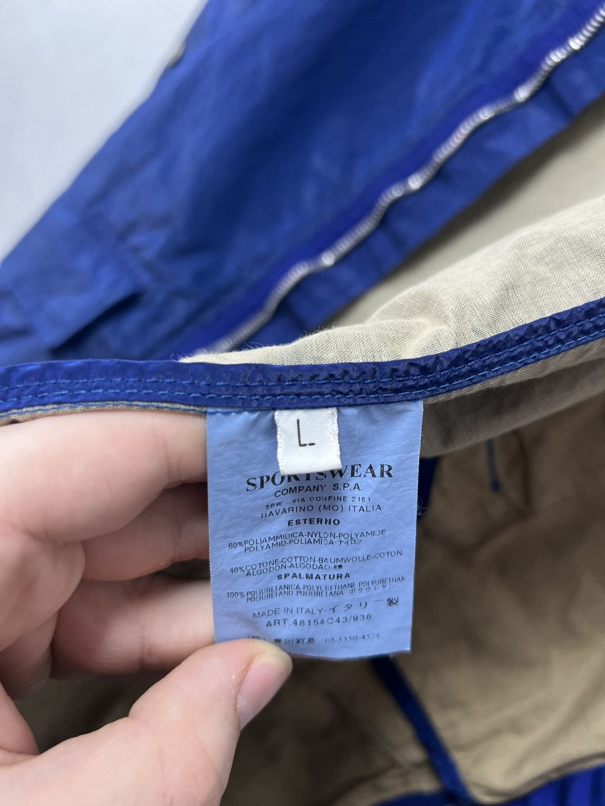 Stone Island Rare Vintage Stone Island Nylon Jacket Metal Blue Mens Size US L / EU 52-54 / 3 - 10 Thumbnail