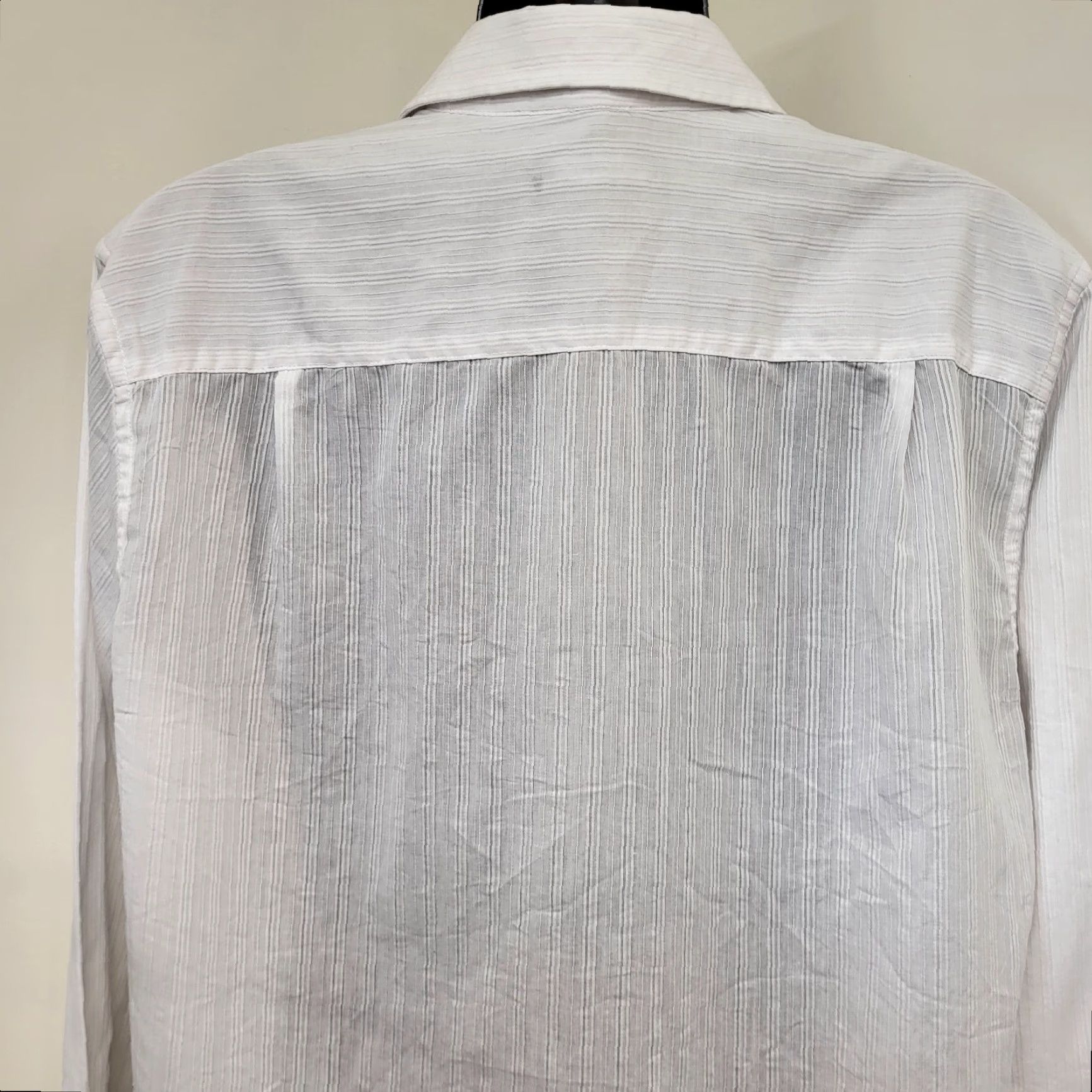 Alfani Alfani Dress Shirt Mens XL Button Up Pocket Long Sleeve Regular Formal Wear Size 46R - 7 Thumbnail