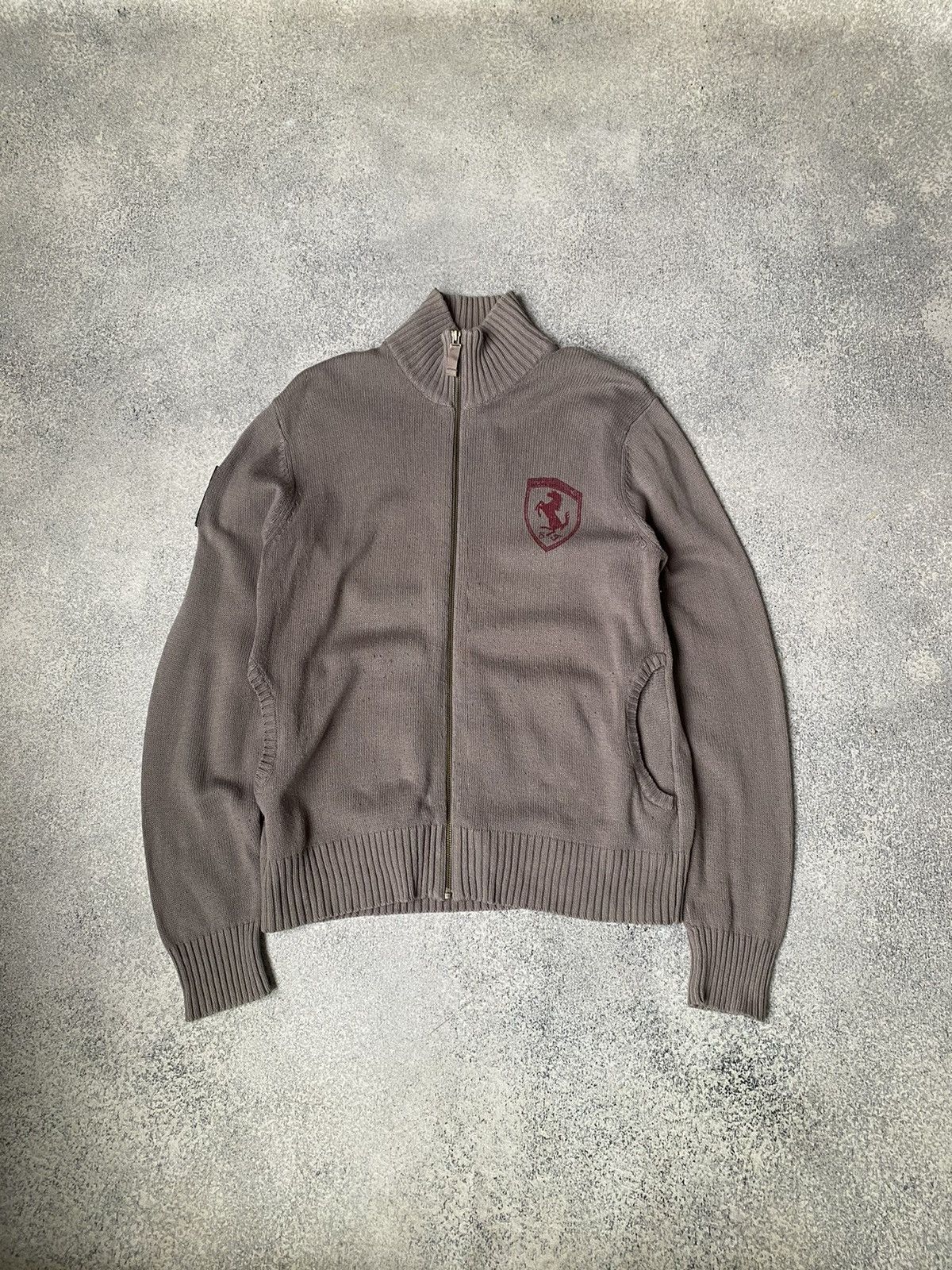 Ferrari × Vintage Vintage Puma Ferrari Racing Zip Sweater Size US M / EU 48-50 / 2 - 2 Thumbnail