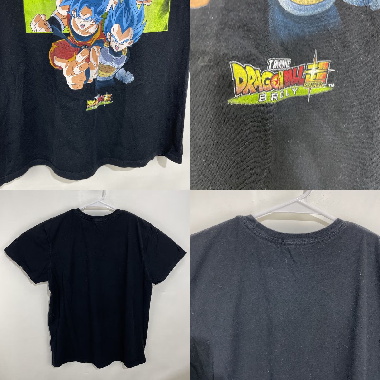 Vintage Dragon Ball Z Super T Shirt Mens Large L Black Short Sleeve Broly The Movie Shirt Anime American Childrens? Size US L / EU 52-54 / 3 - 8 Thumbnail