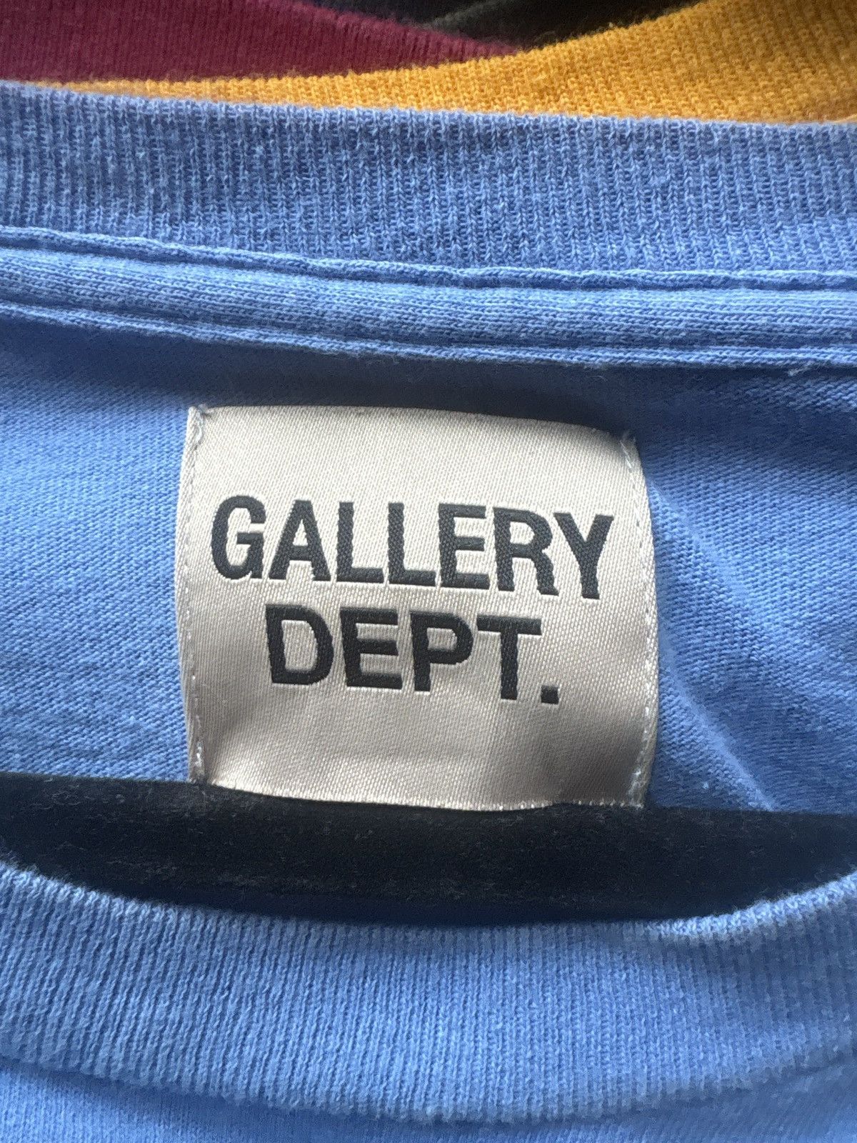 Gallery Dept. Gallery Dept Blue/Orange Logo Tees Size US XXL / EU 58 / 5 - 5 Thumbnail
