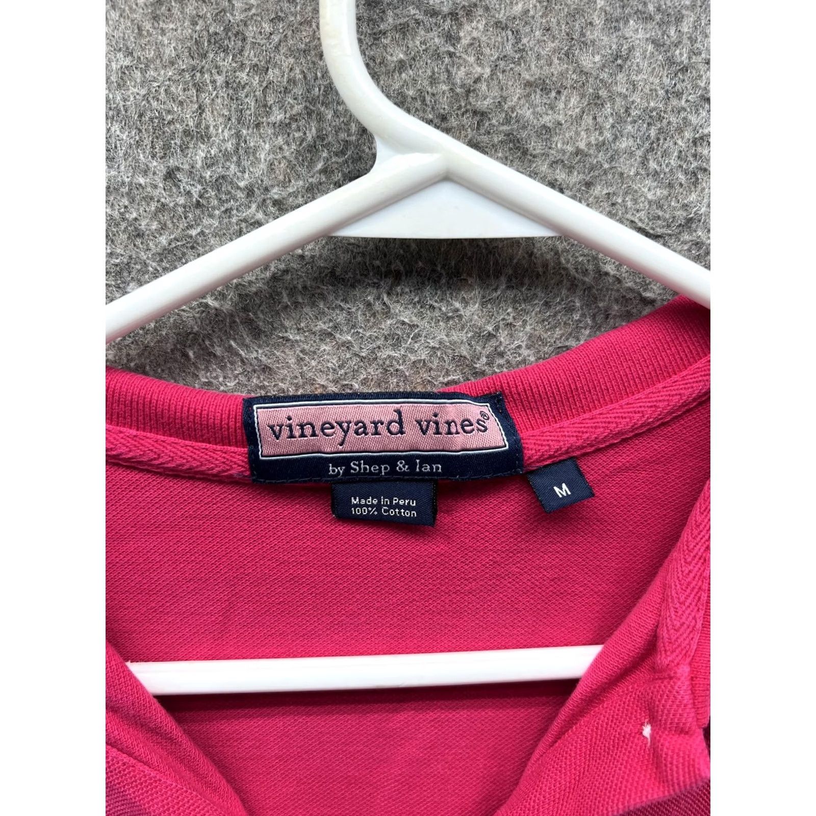 Vineyard Vines Vineyard Vines Polo Shirt Womens M Pink Short Sleeve Collared 100% Cotton Top Size M / US 6-8 / IT 42-44 - 5 Thumbnail