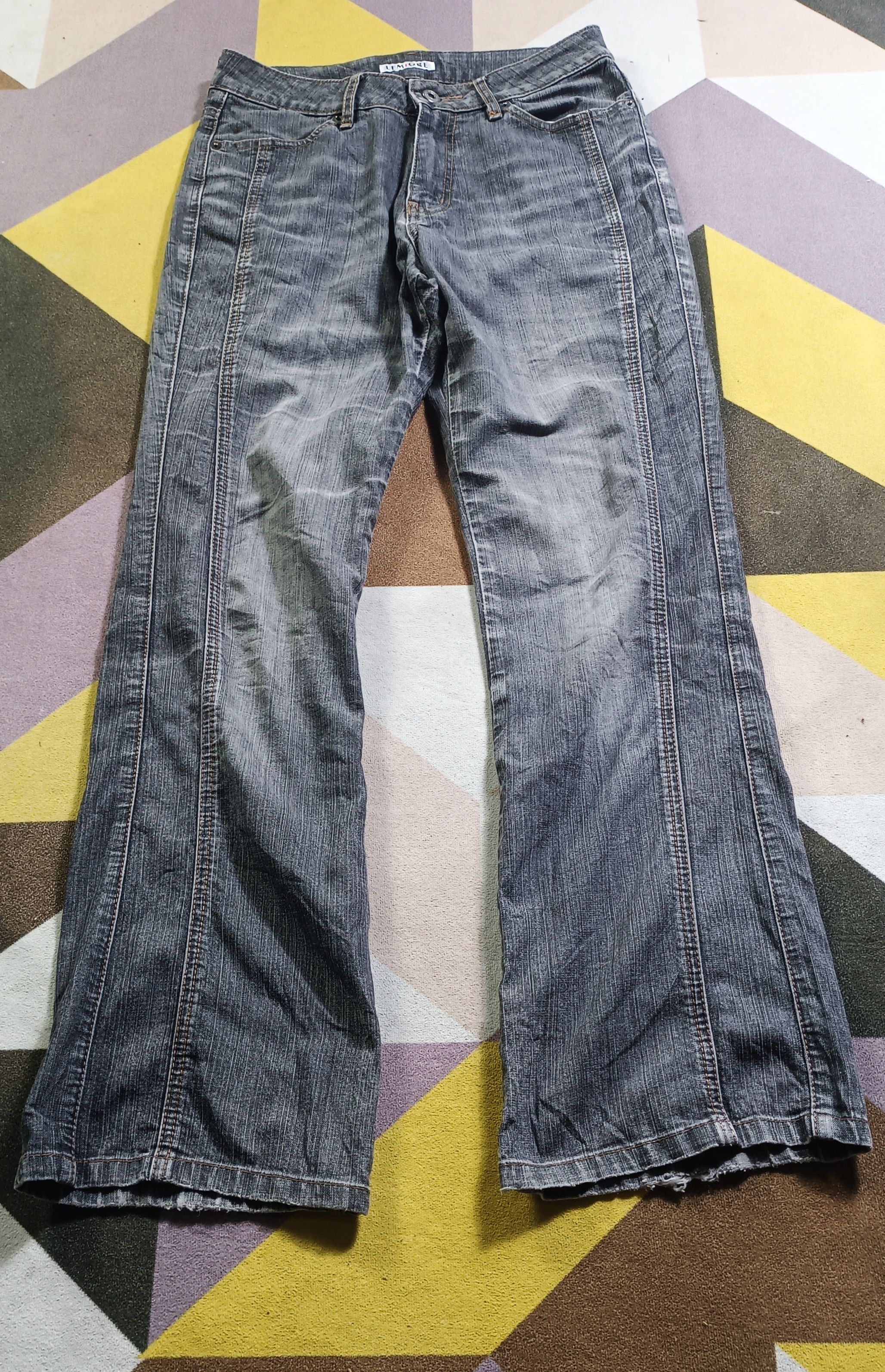 Japanese Brand × Lemaire Vintage🔥Lemoire Flare Distressed Jeans Size US 29 - 2 Thumbnail