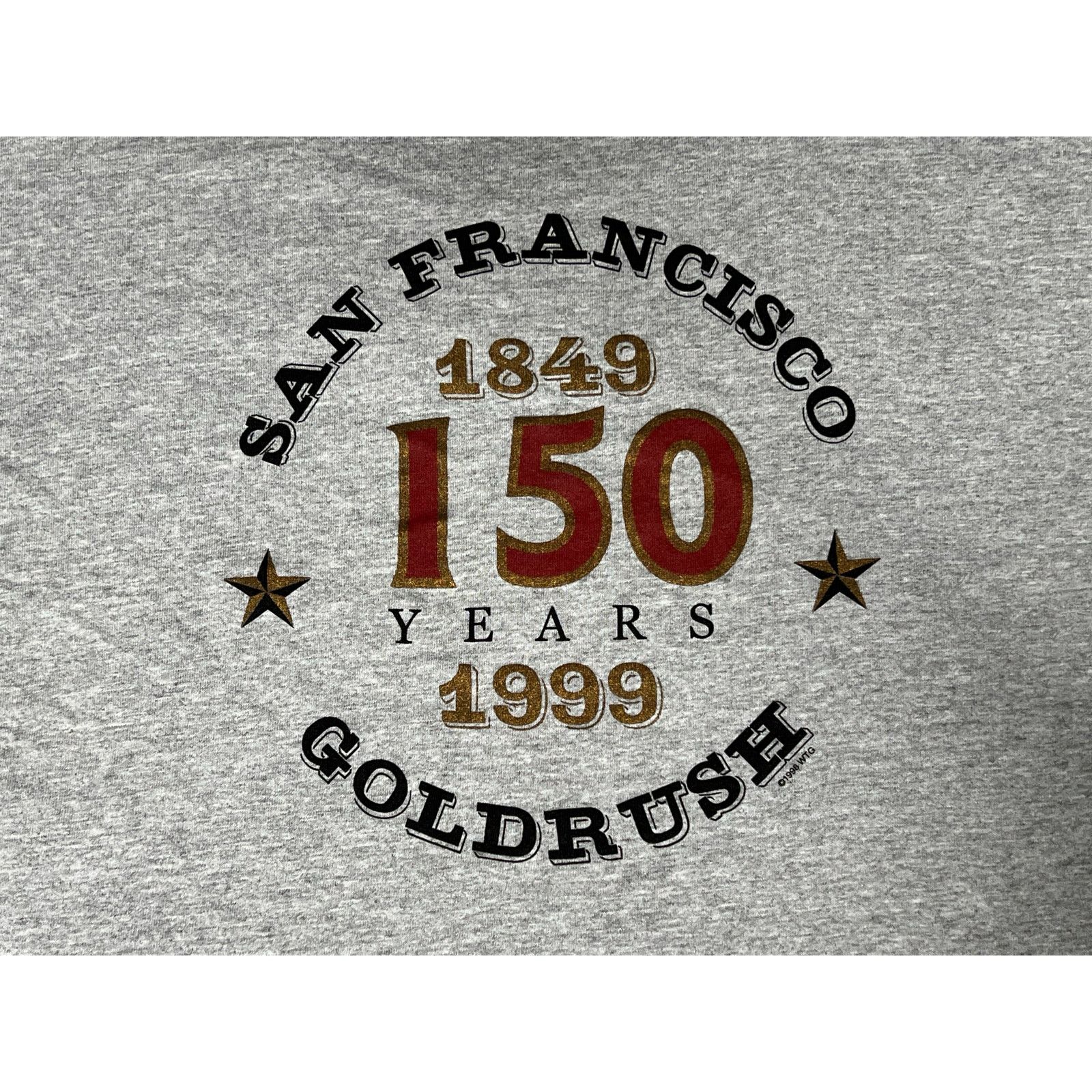 Tultex × Vintage Vintage 1999 San Francisco 150 Years Gold Rush T-shirt XL Size US XL / EU 56 / 4 - 5 Thumbnail