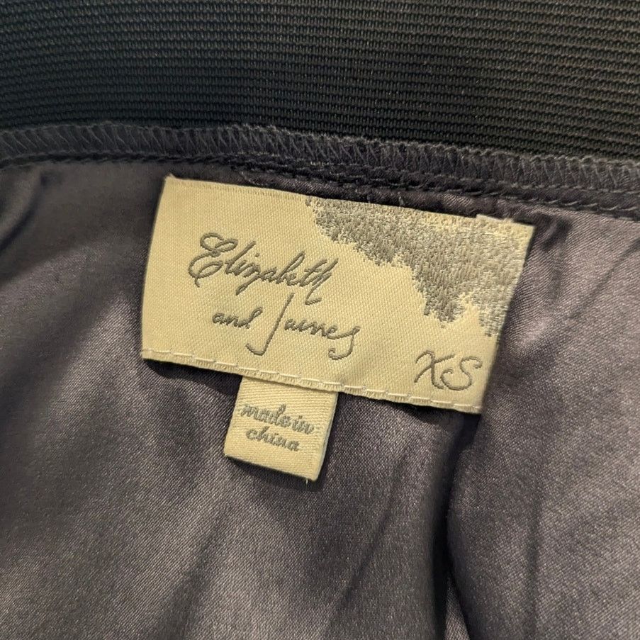 Elizabeth and James Elizabeth and James 100% Silk Silver Ruched Skirt Small Size 27" / US 4 / IT 40 - 5 Thumbnail