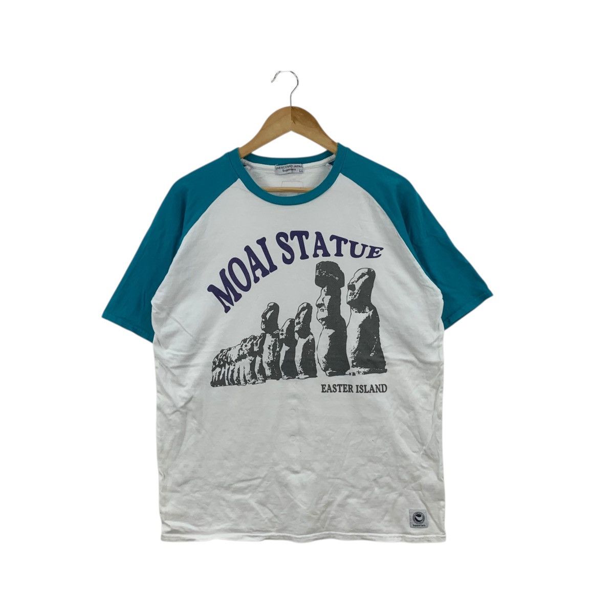 Other UNESCO NGO JAPAN Moai Statue Easter Island Tee Shirt Top Size L / US 10 / IT 46 - 1 Thumbnail