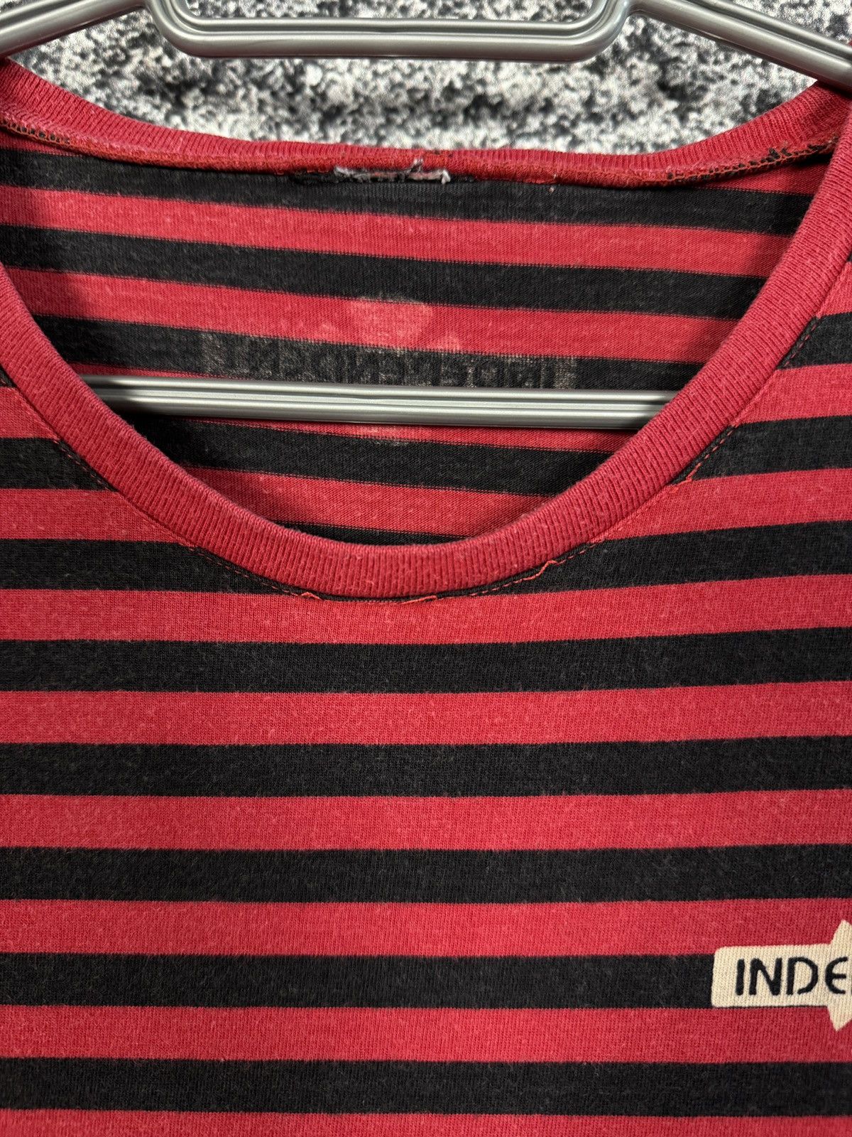 Independent Truck Co. × Vintage Men’s Vintage Independent Striped T-Shirt 90s Size S Size US S / EU 44-46 / 1 - 7 Thumbnail
