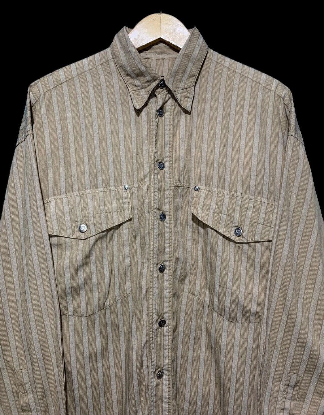 Versace 🔥Versace striped button down shirt Size US L / EU 52-54 / 3 - 3 Thumbnail