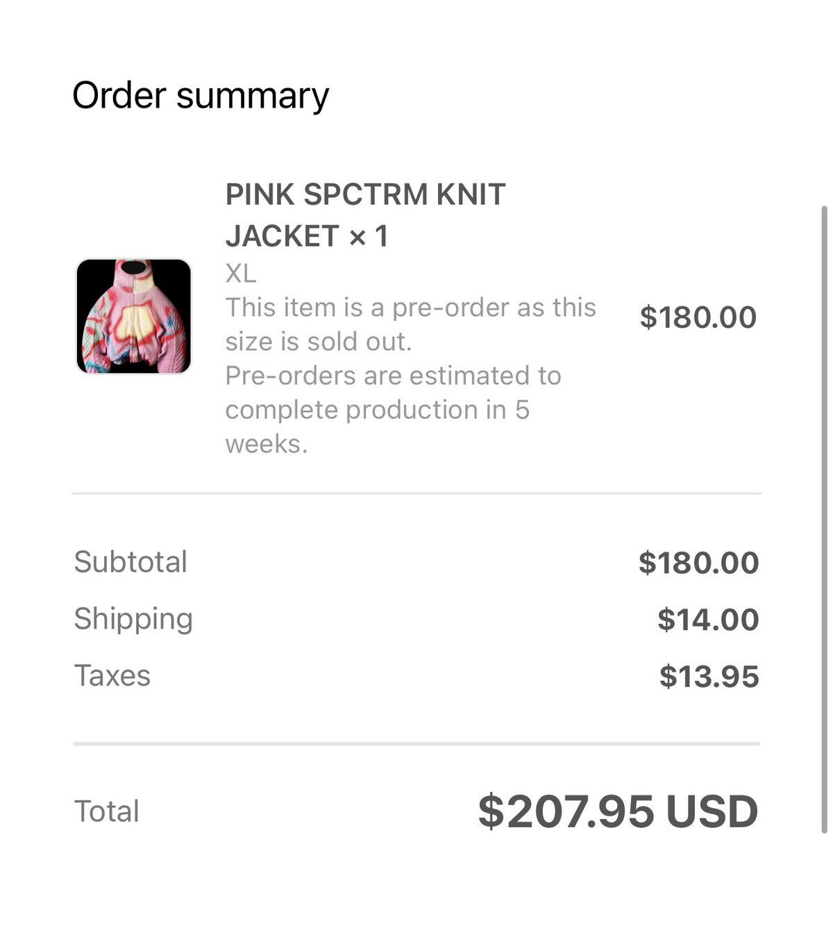 Bad Son BAD SONPINK SPCTRM KNIT JACKET Size US XL / EU 56 / 4 - 8 Thumbnail
