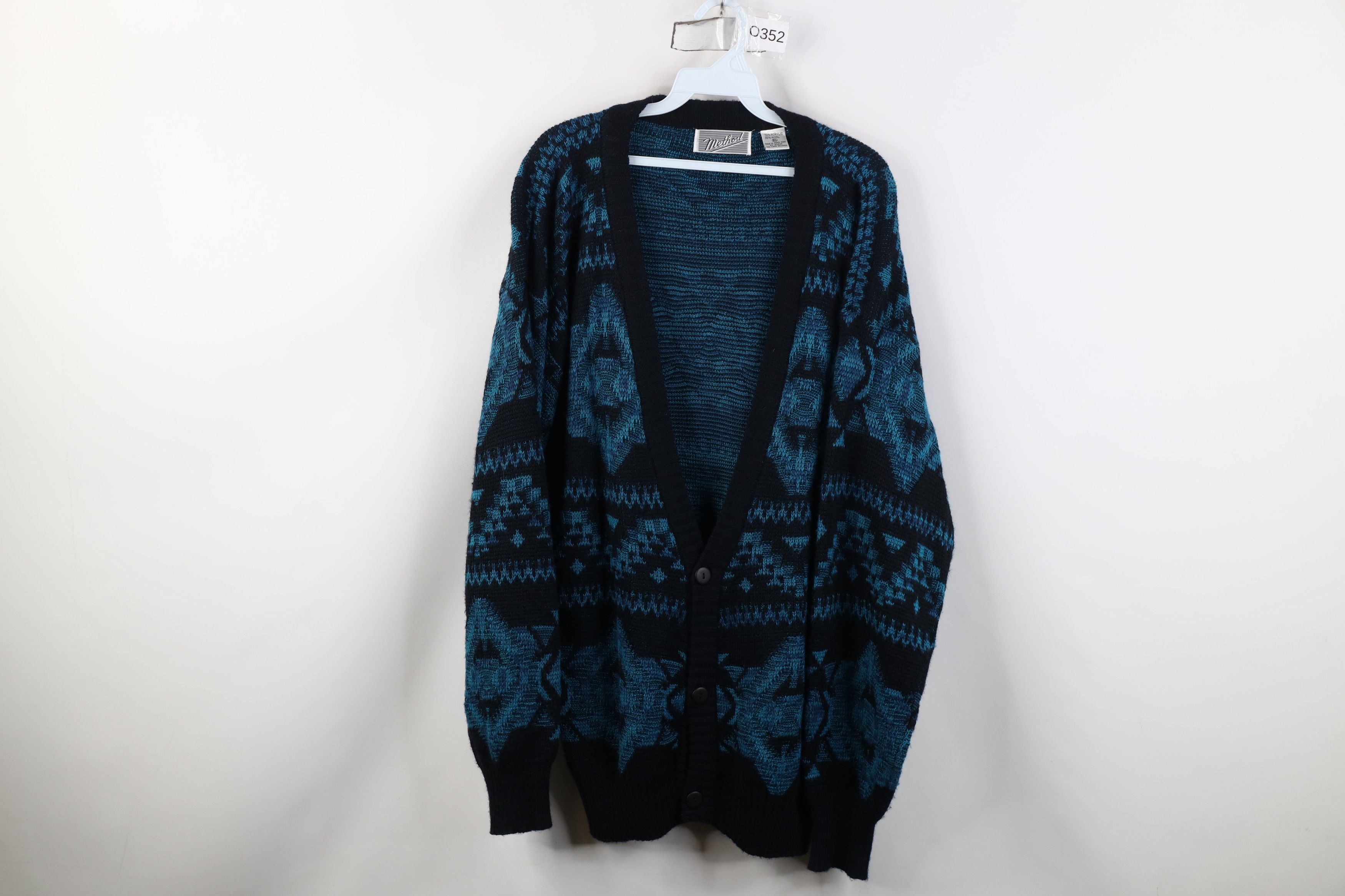 Vintage Vintage 90s Streetwear Southwestern Geometric Knit Sweater Size US XL / EU 56 / 4 - 1 Thumbnail